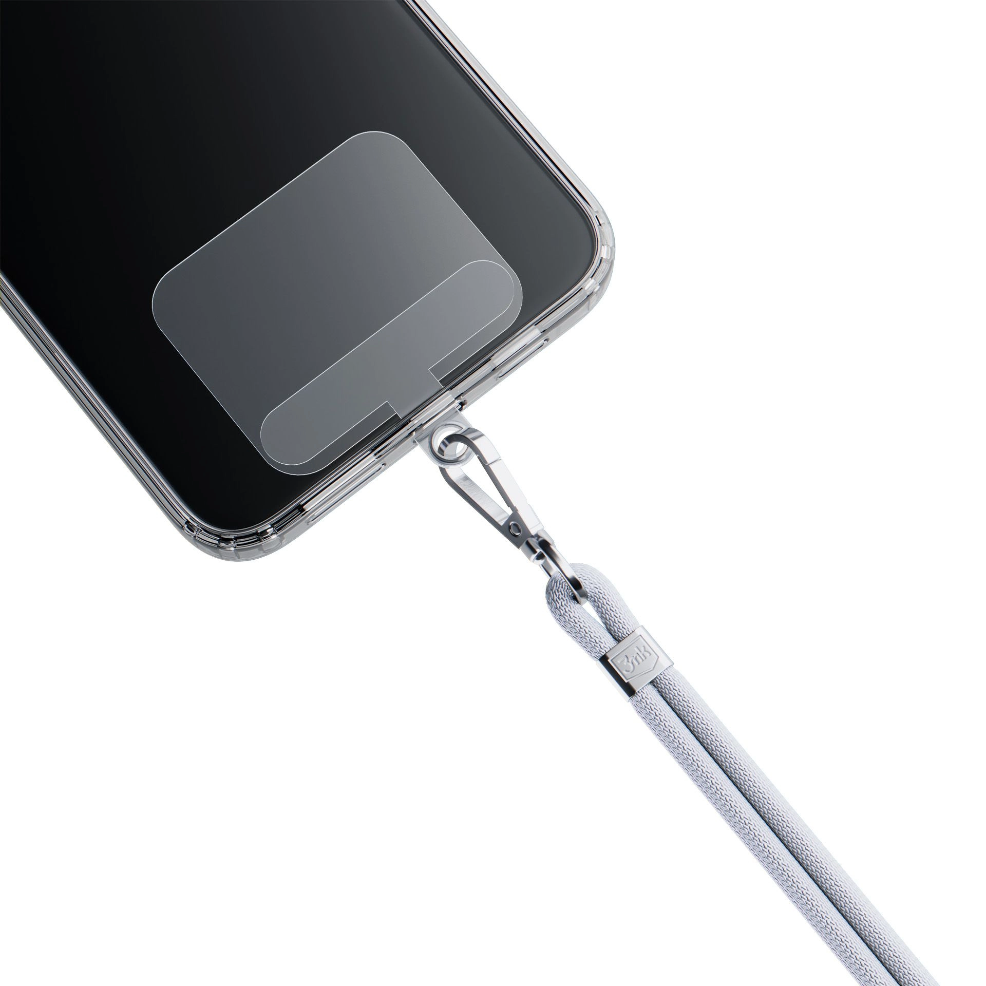3mk EasyClip šňůrka na telefon šedo-stříbrná - Funkční a stylový doplněk pro váš telefon