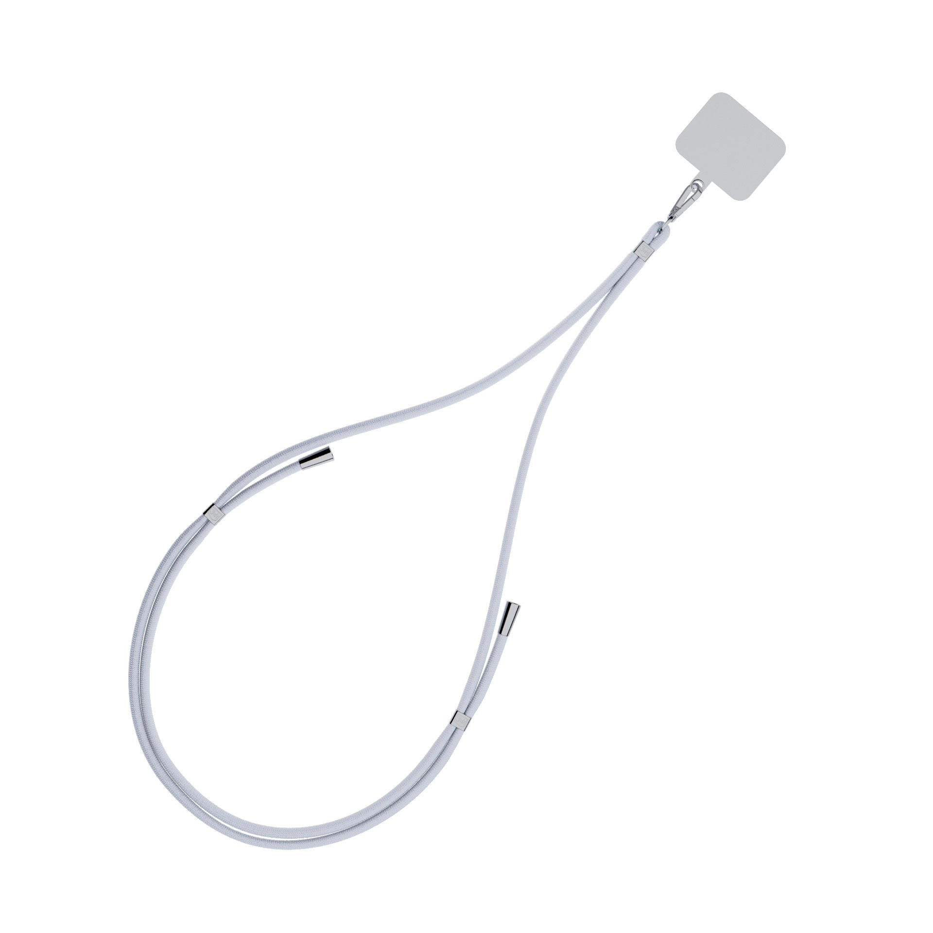 3mk EasyClip šňůrka na telefon šedo-stříbrná - Funkční a stylový doplněk pro váš telefon