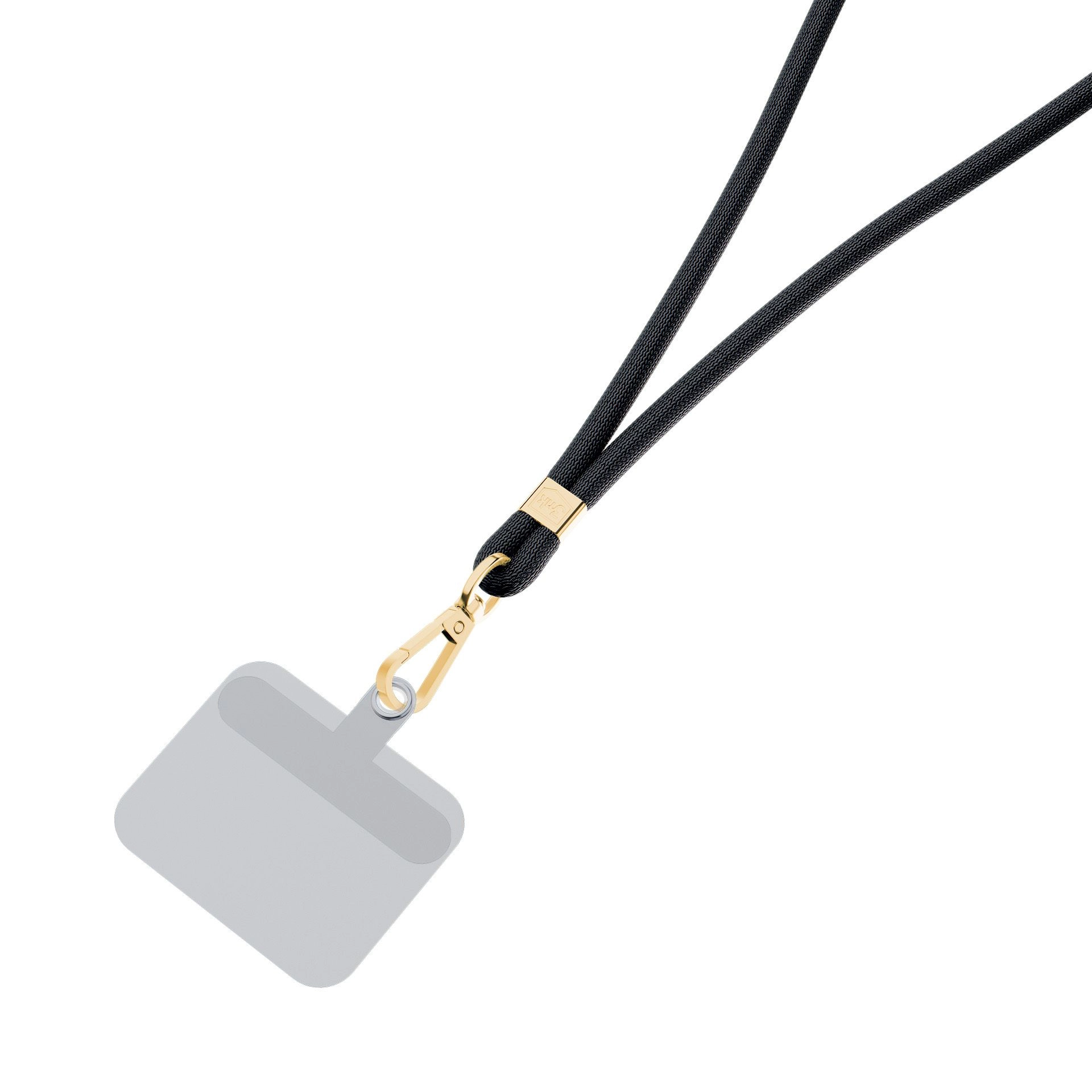 3mk EasyClip šňůrka na telefon černo-zlatá - Funkční a stylový doplněk pro váš telefon