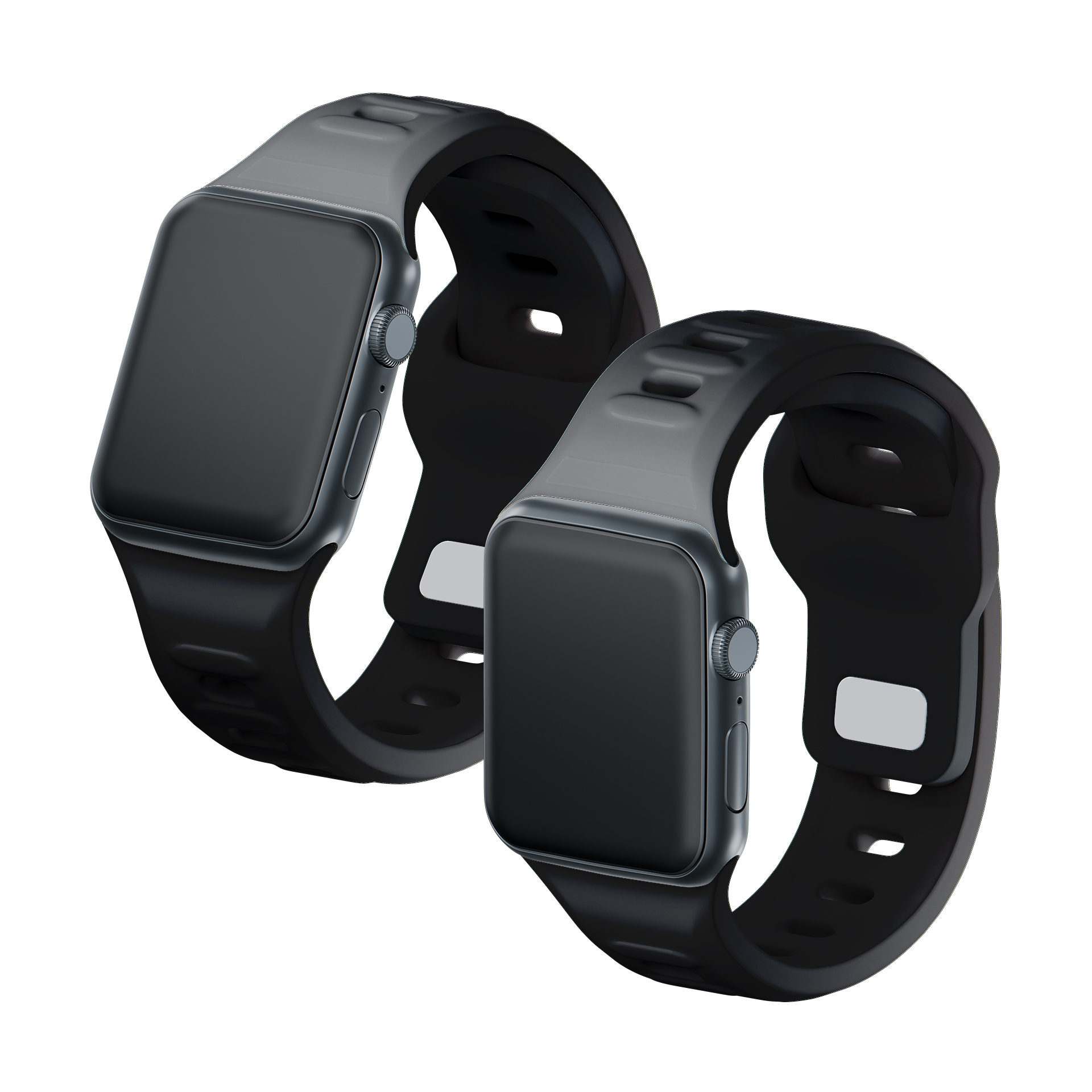 3mk Silicone Watch Strap silikonový náramek pro Apple Watch 38/40/41 mm černý