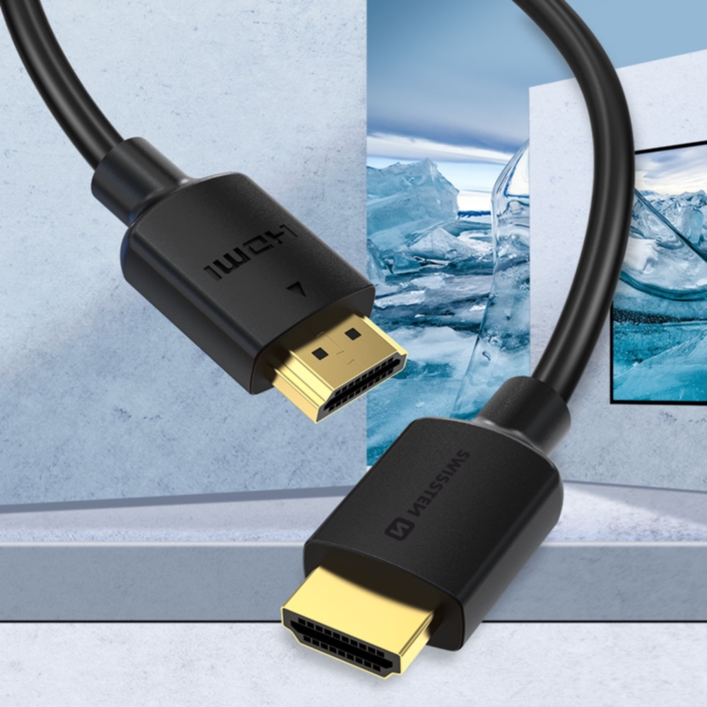Swissten HDMI kabel 2.0 4K 60Hz 3 m černý