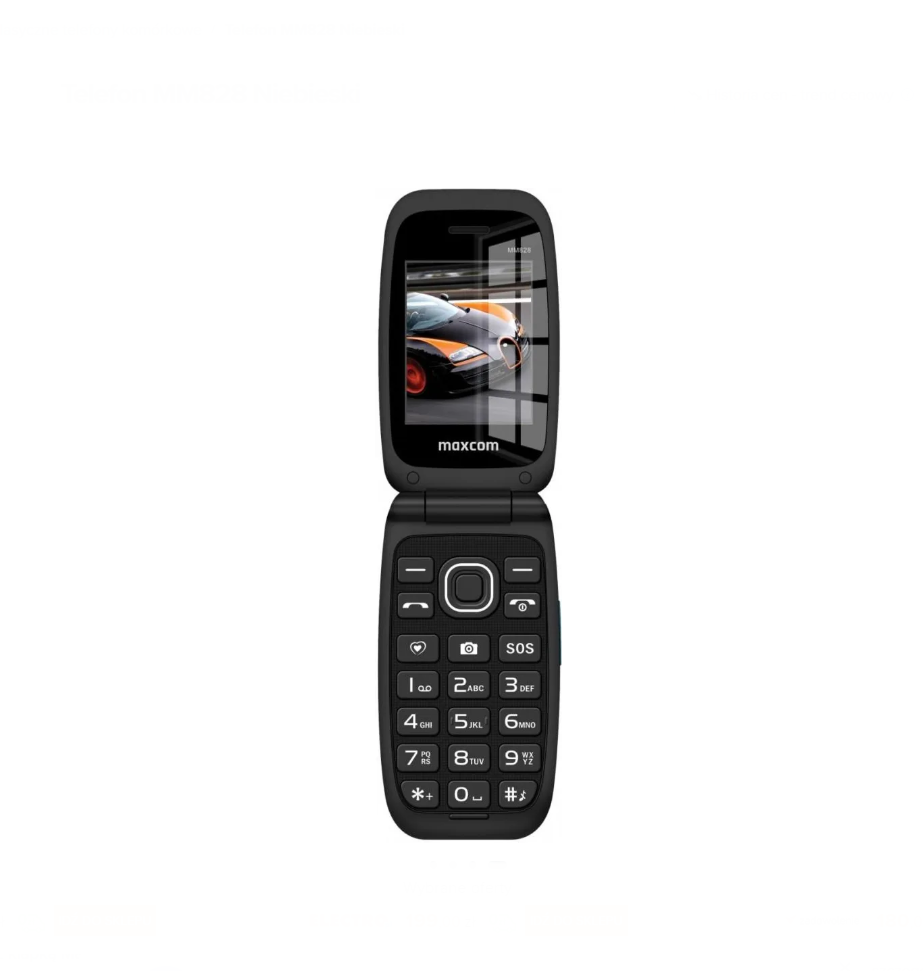 Telefon pro seniory MaxCom MM828 4G modrý