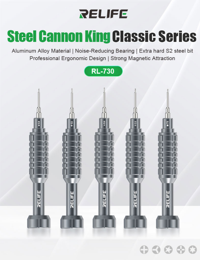 Šroubovák RELIFE RL-730 Steel Cannon King Classic Series ★ 0,8