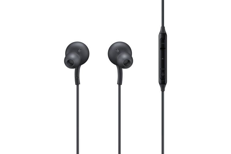Originální sluchátka Samsung AKG EO-IC100BBEGEU Typ-C černá blistr