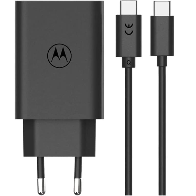Originnál síťová nabíječka Motorola TurboPower 68W GaN + kabel USB-C 6,5A černá v blistru