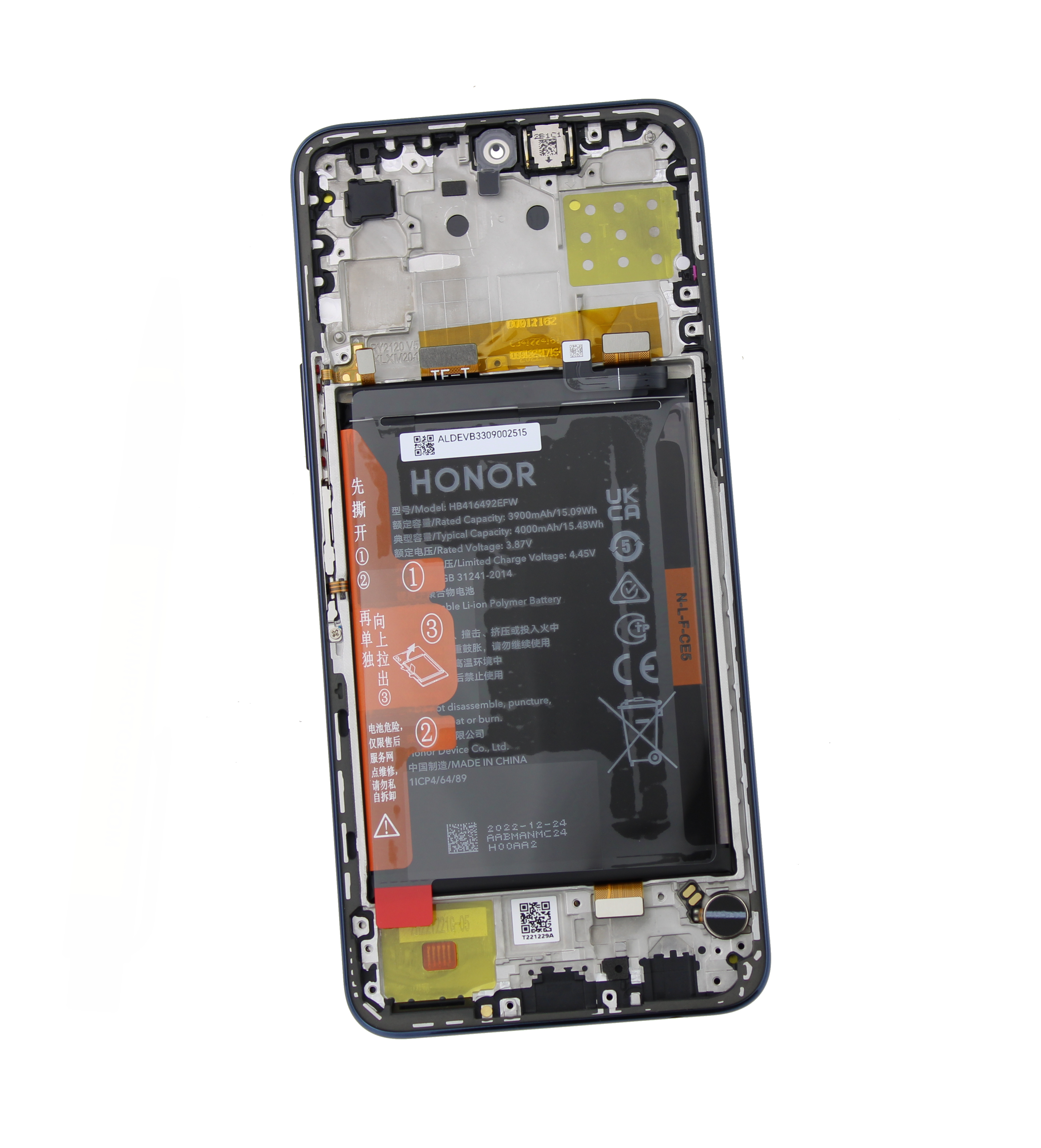 Originál LCD + Dotyková vrstva Huawei Honor X8 4G modrá