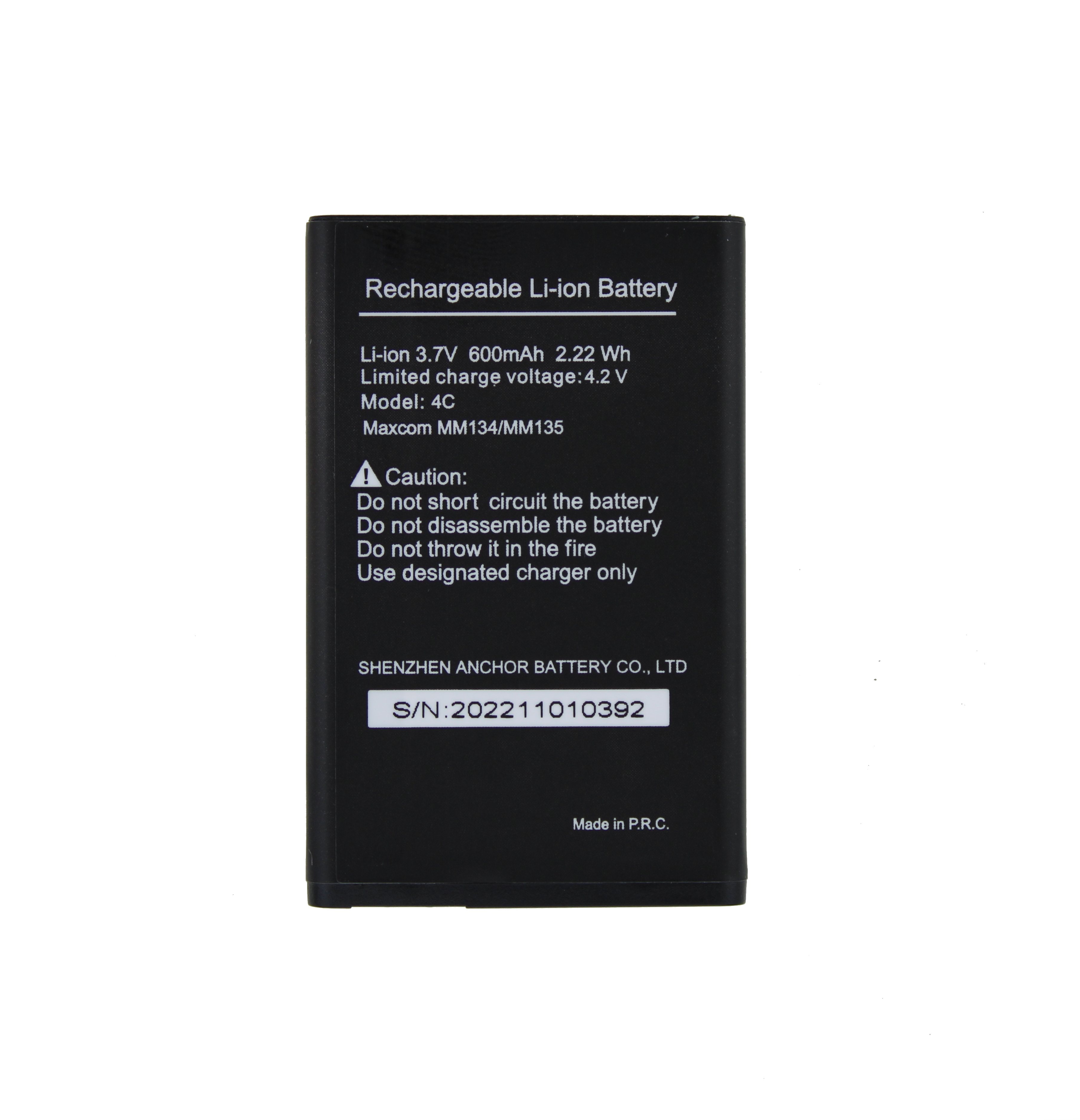Originál baterie Maxcom MM134 - MM135 NTC 600mAh