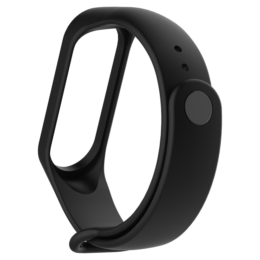 Silikonový náhradní náramek - řemínek Xiaomi Mi Band 5 černý