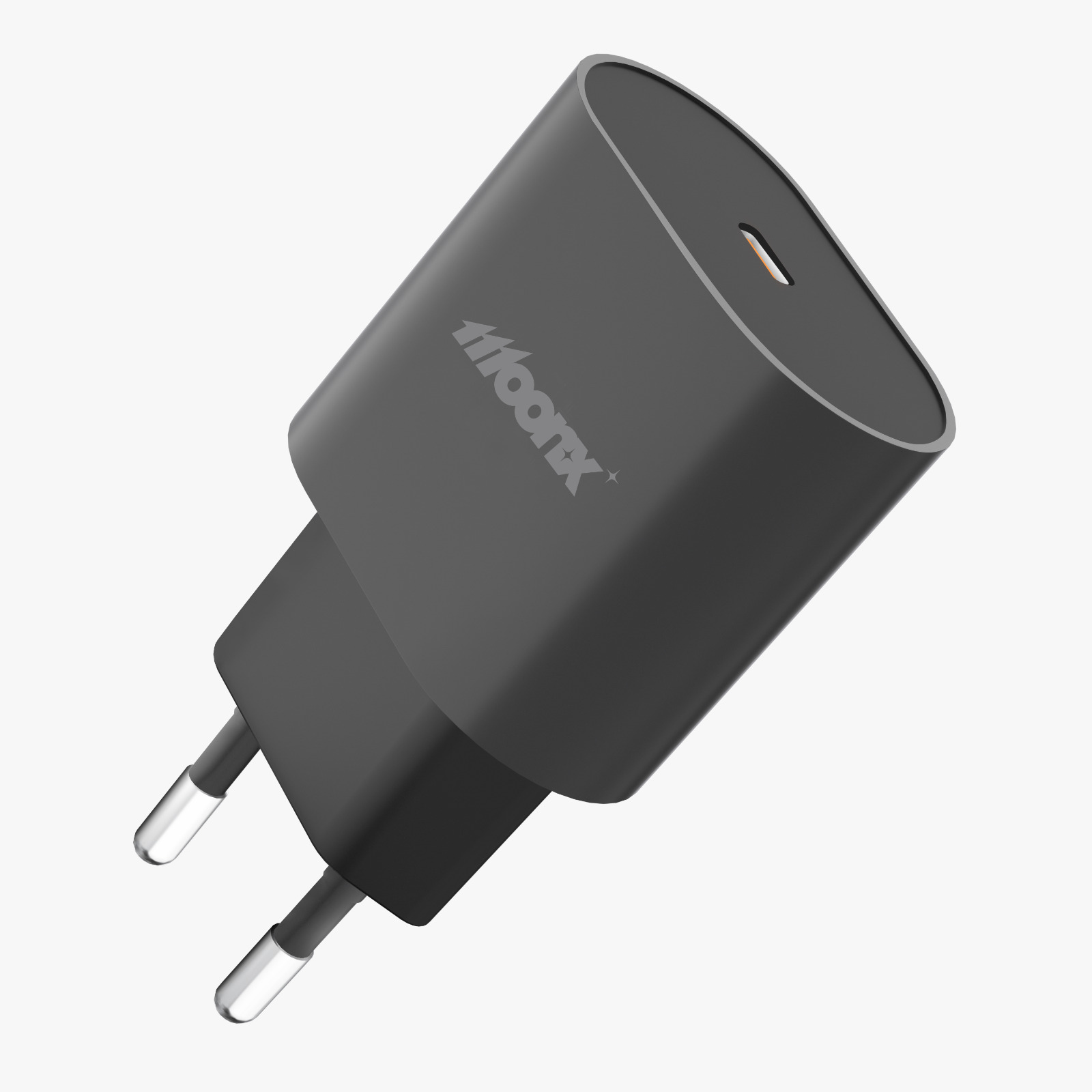 MOONX síťová nabíječka MC06 PD 25W 1xUSB-C + USB-C – USB-C kabel černá