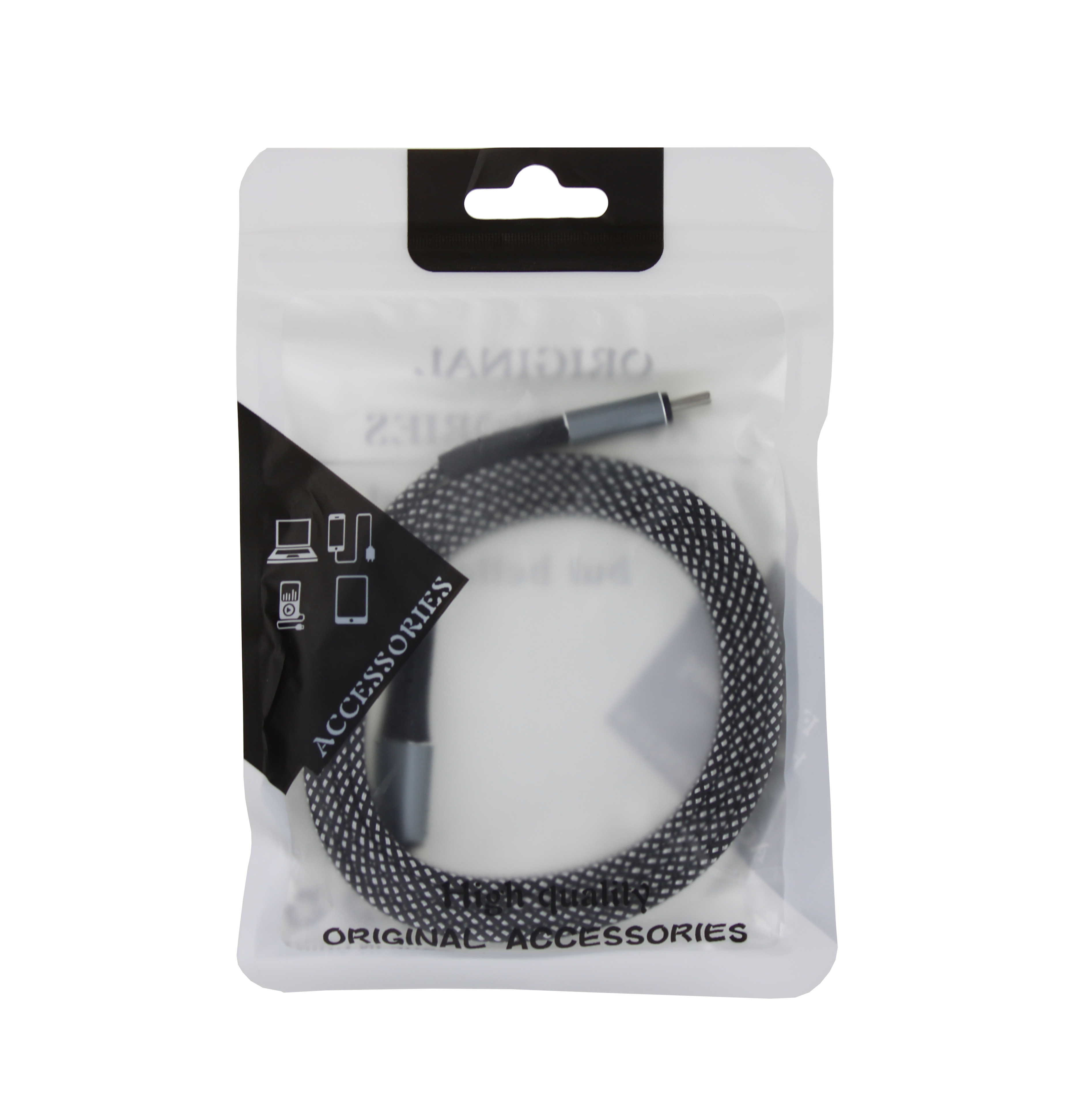 Tiive Disk Cable – Magneticky navíjecí USB-C / USB-C kabel 60W 1 m černý