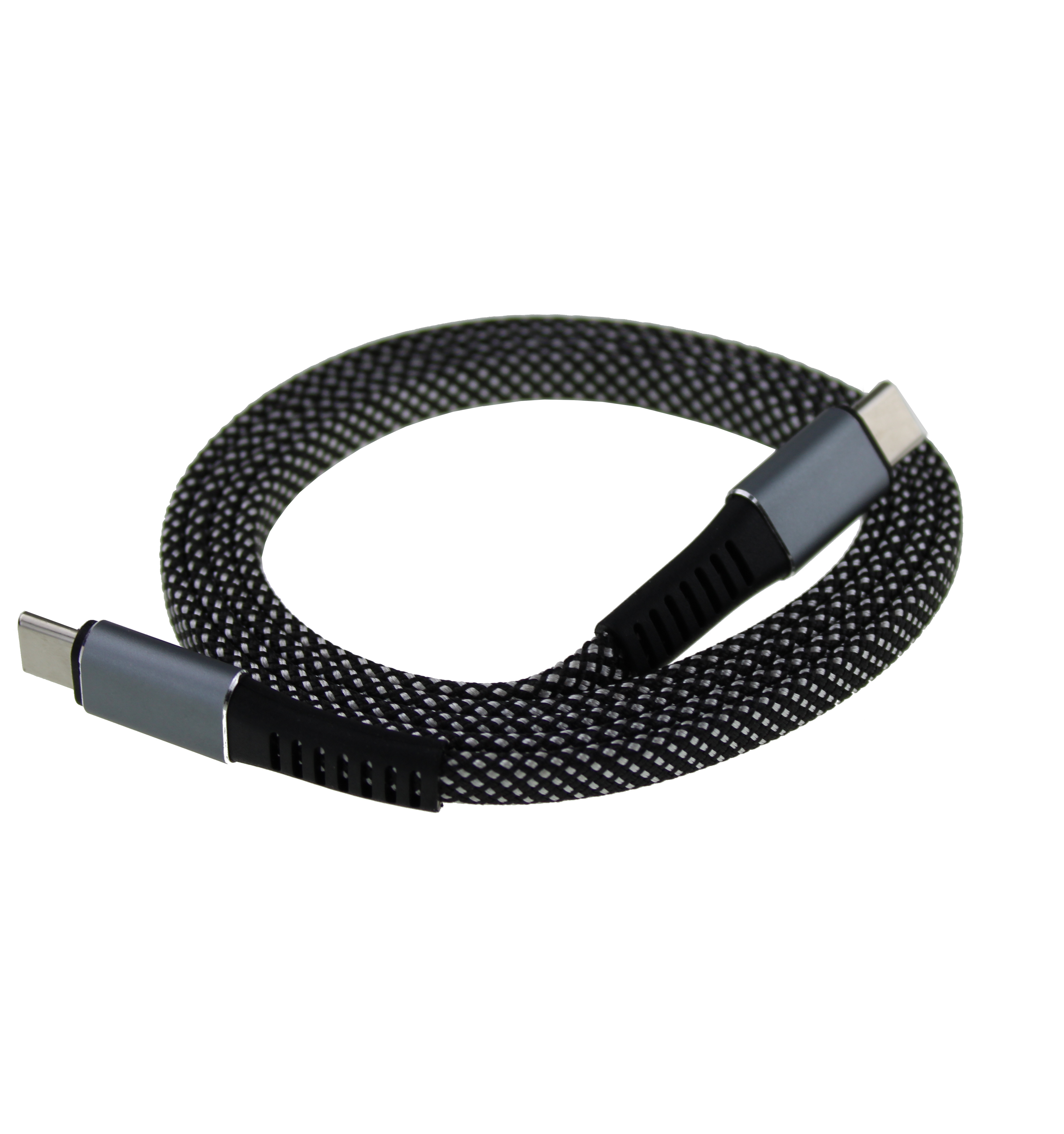 Tiive Disk Cable – Magneticky navíjecí USB-C / USB-C kabel 60W 1 m černý