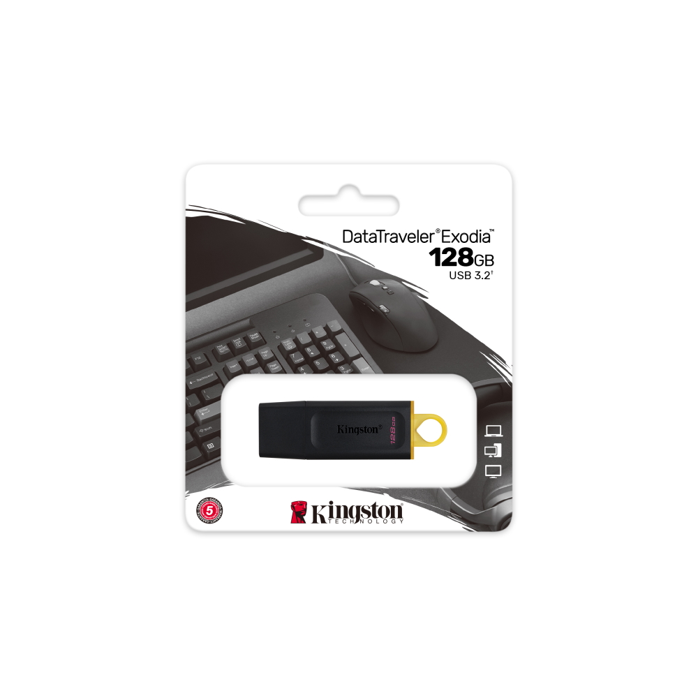 Pendrive Kingston USB 3.2 128GB DT Exodia černý Flash disk