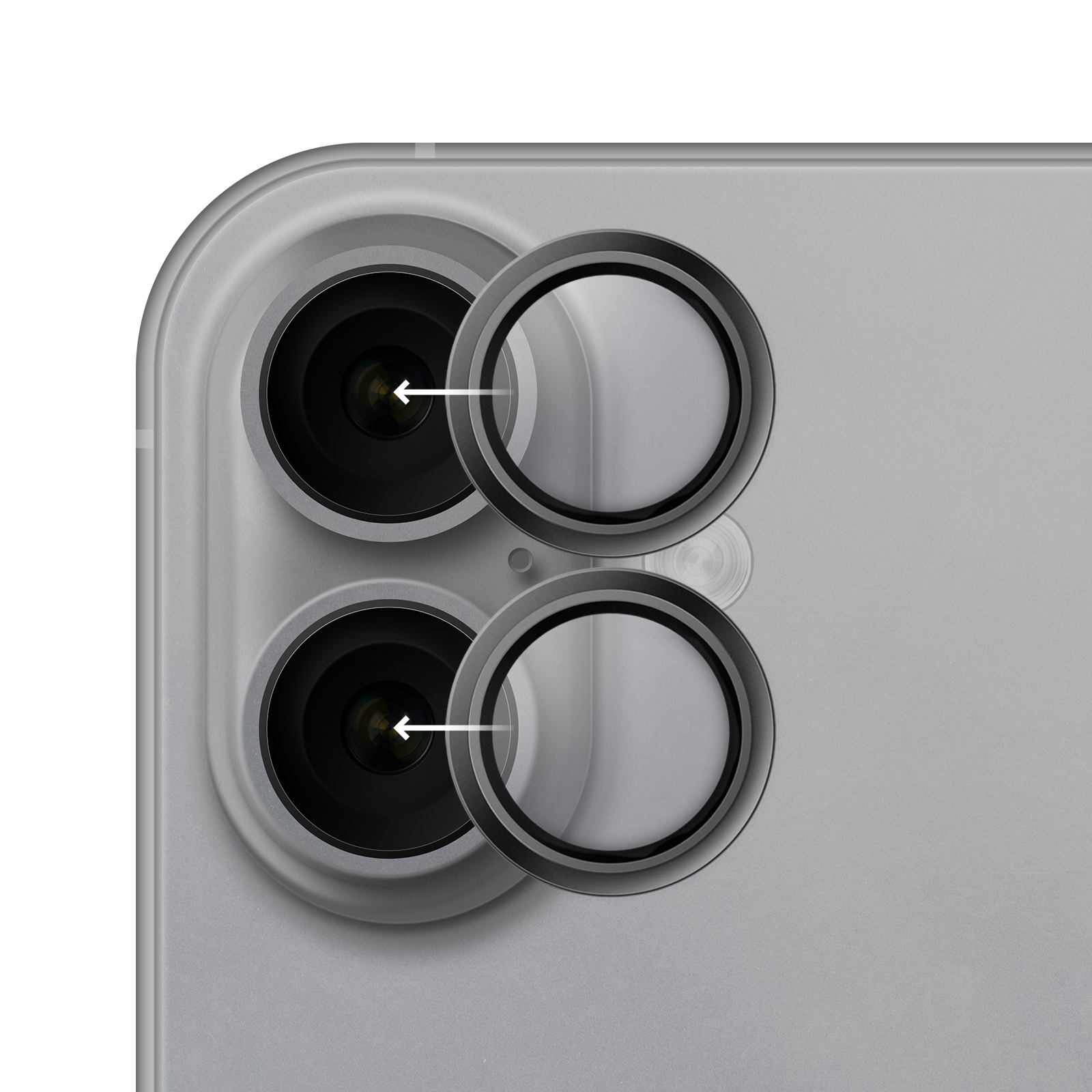 Hammer Glass – ochranné sklo na fotoaparát Lens Protector iPhone 16 - iPhone 16 Plus