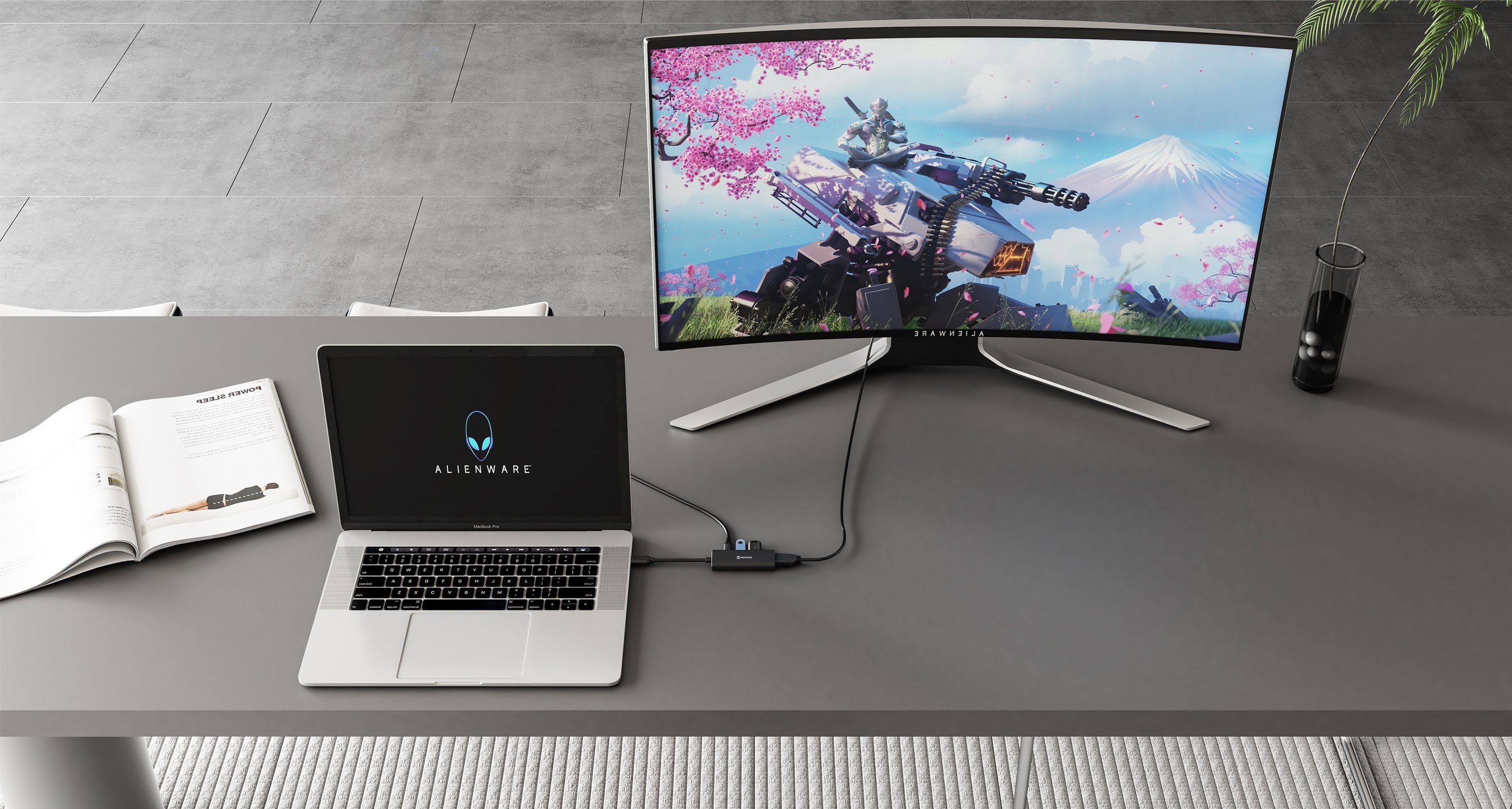 SWISSTEN HUB USB-C 4 w 1 USB-C 100W, HDMI 4K, 2x USB-A hlinííkový černý