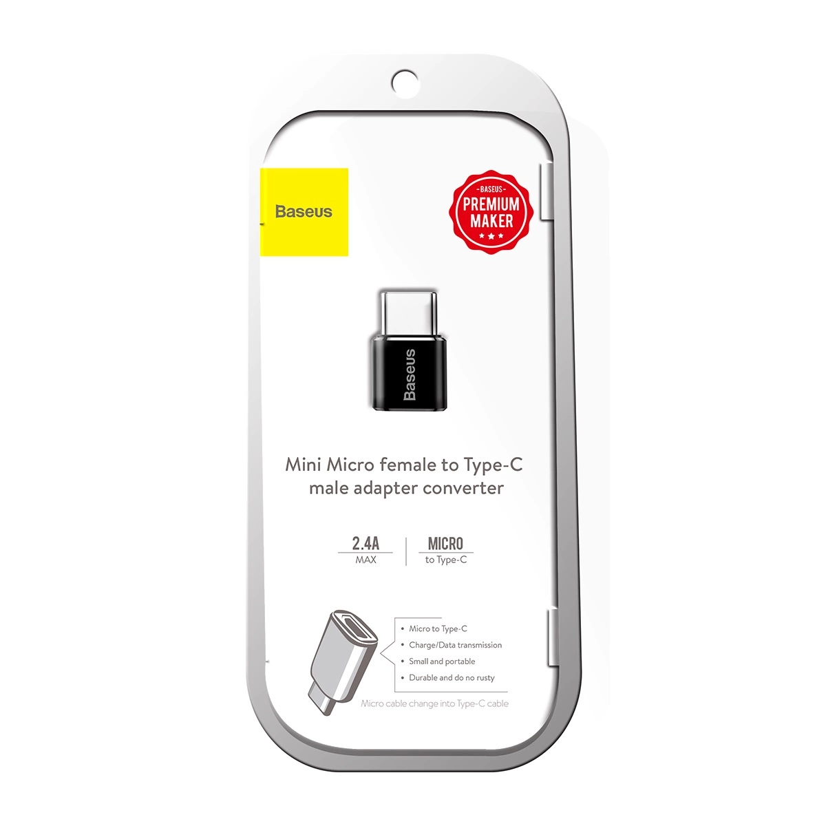 Baseus adaptér z micro USB na USB Typ-C CAMOTG-01