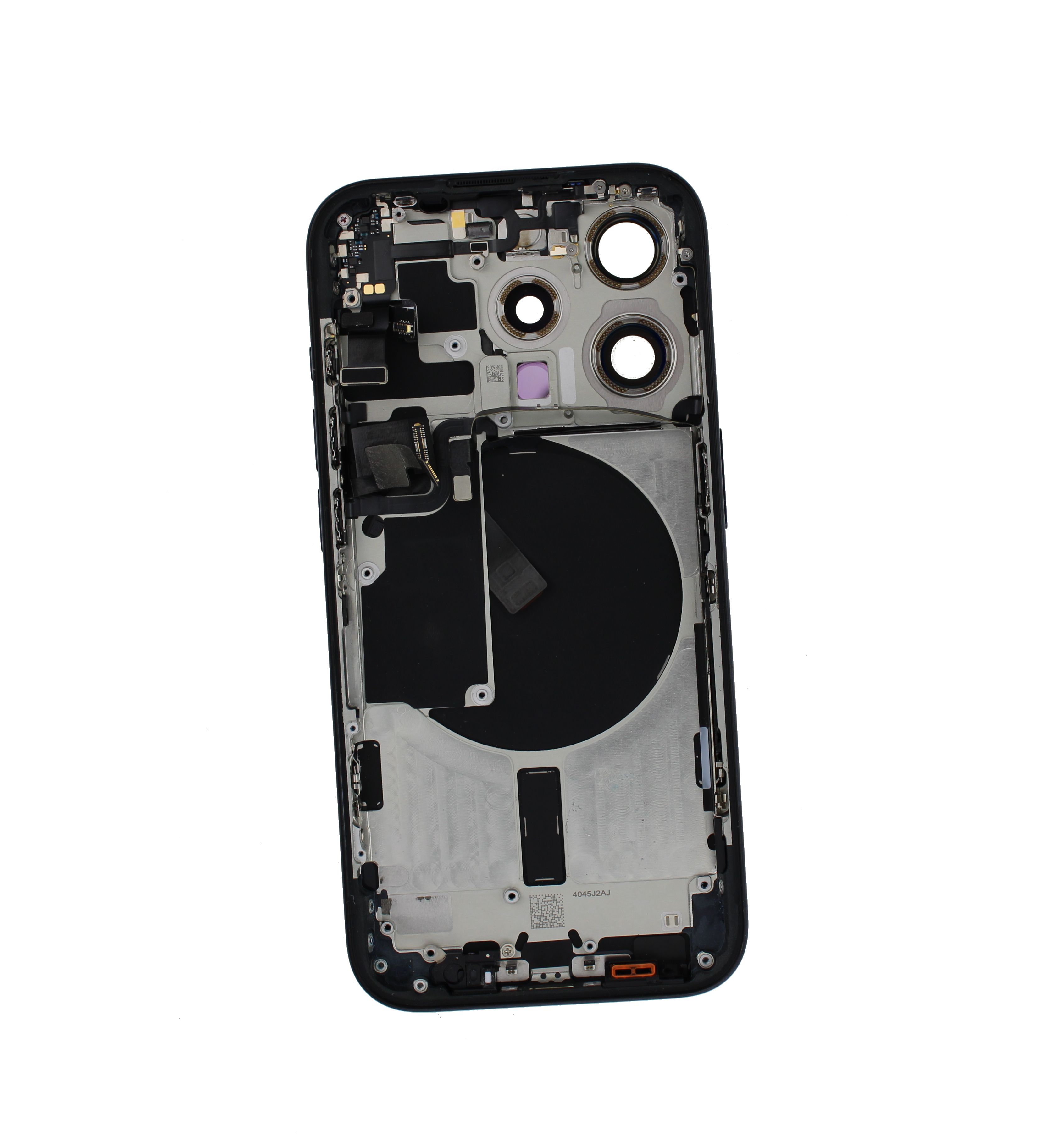 Originál korpus a kryt baterie iPhone 15 Pro tm. modrý - demontovaný díl Grade A