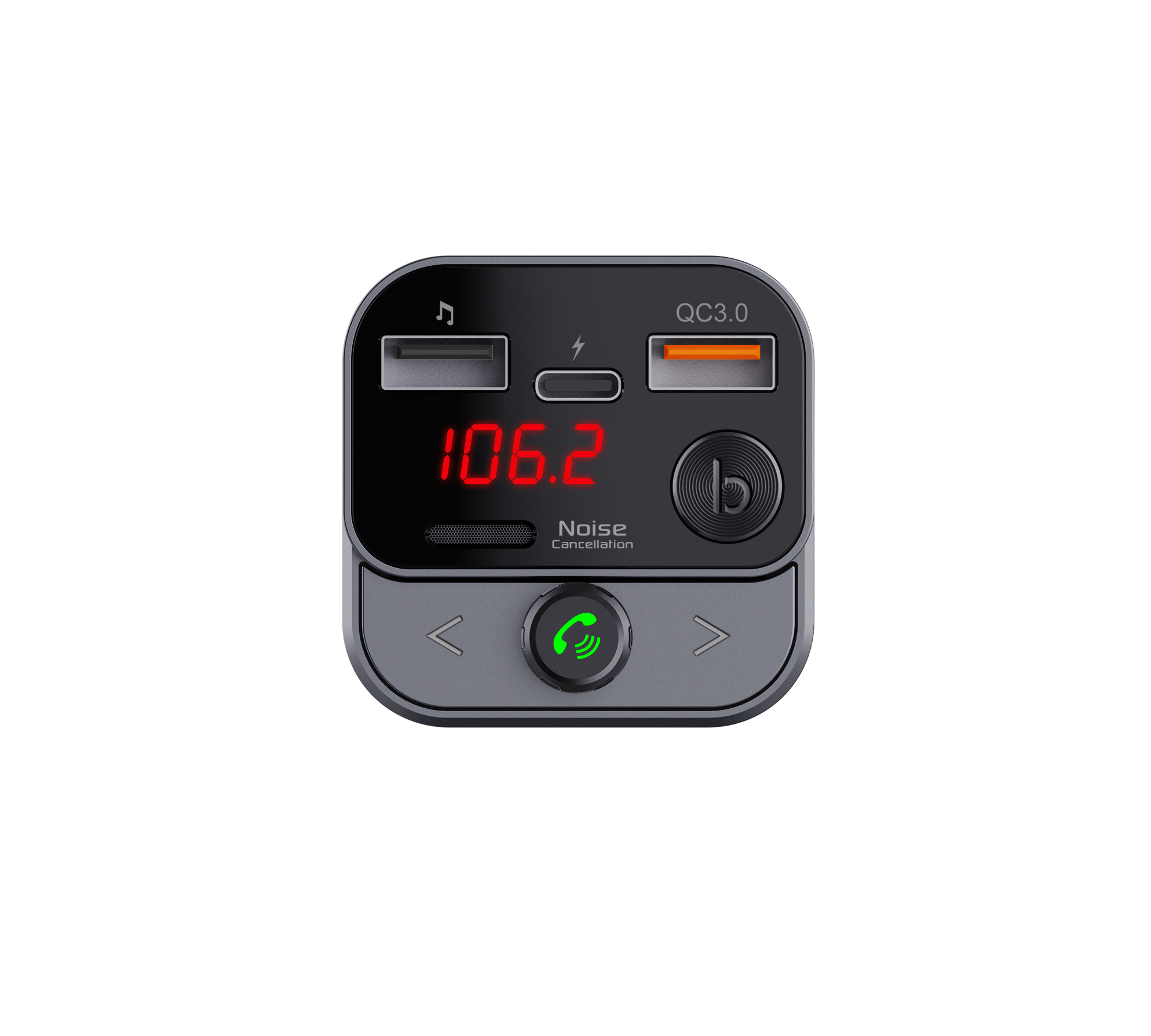 SWISSTEN FM Transmitter - nabíječka USB + USB-C černý