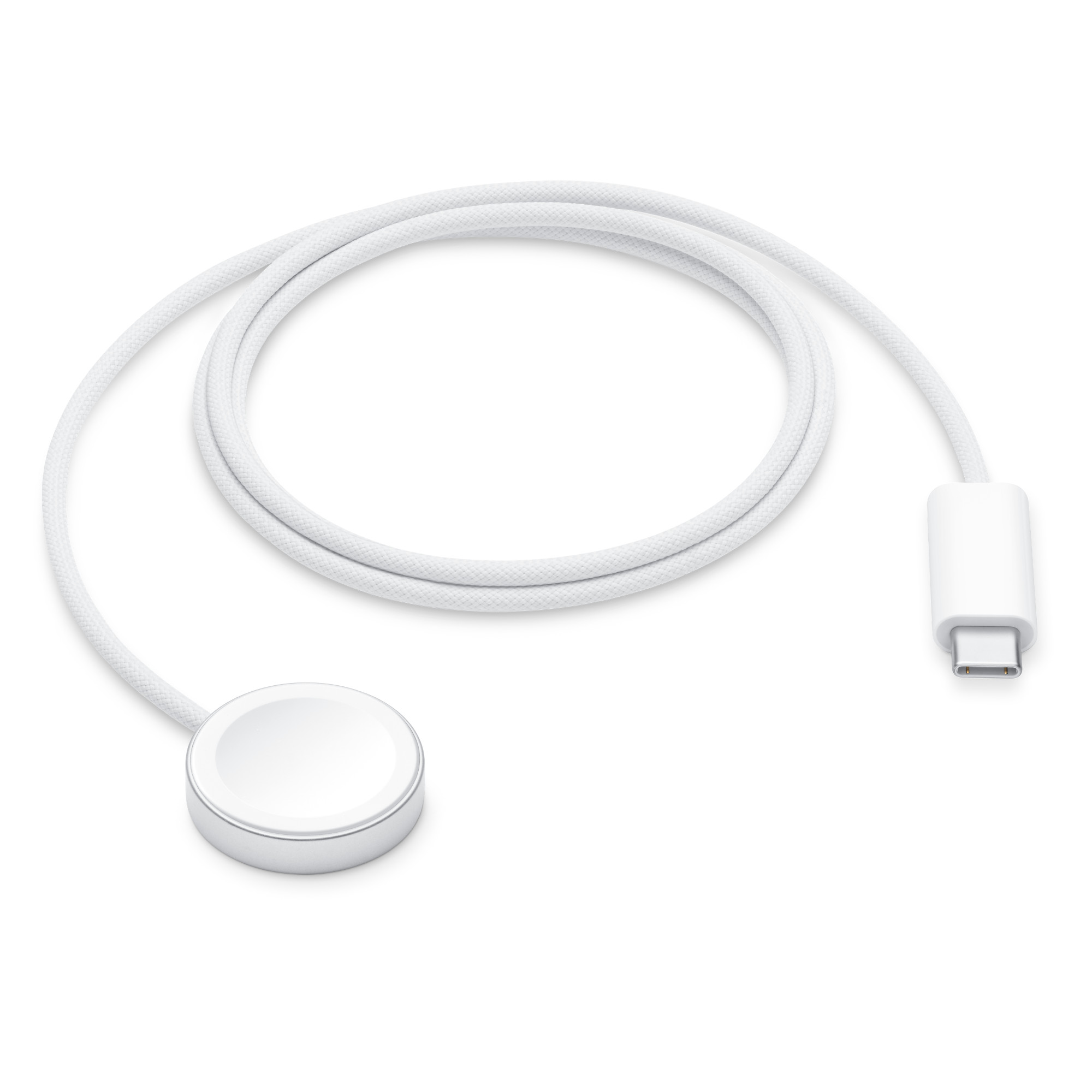 Originál nabíjecí kabel USB-C pro Apple Watch MT0H3ZM/A 1m bílý tkaný blistr