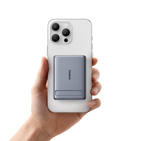 Baseus PicoGo AM31 Ultra-Slim powerbanka Qi2 5000 mAh 20W MagSafe šedá