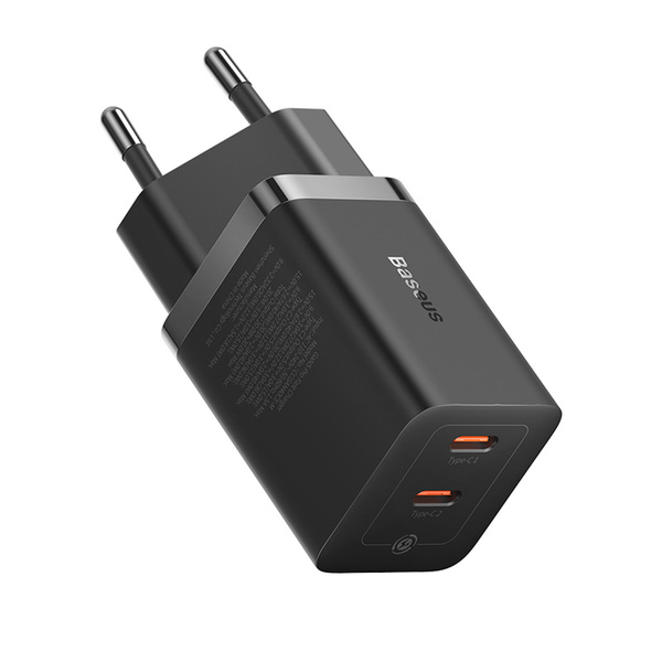 Baseus GaN5 Pro síťová nabíječka 2x USB-C 40W černá