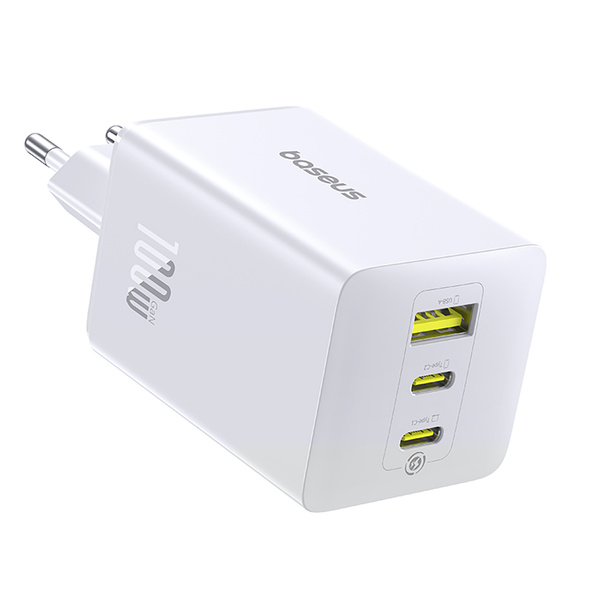 Baseus EnerFill FE11 síťová nabíječka 2x USB-C + USB-A 100W bílá