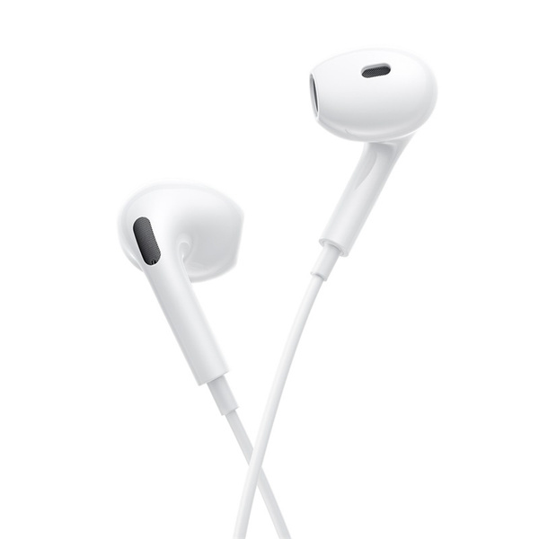 Baseus Encok HZ19 drátová sluchátka do uší s mikrofonem mini jack 3.5 mm bílá