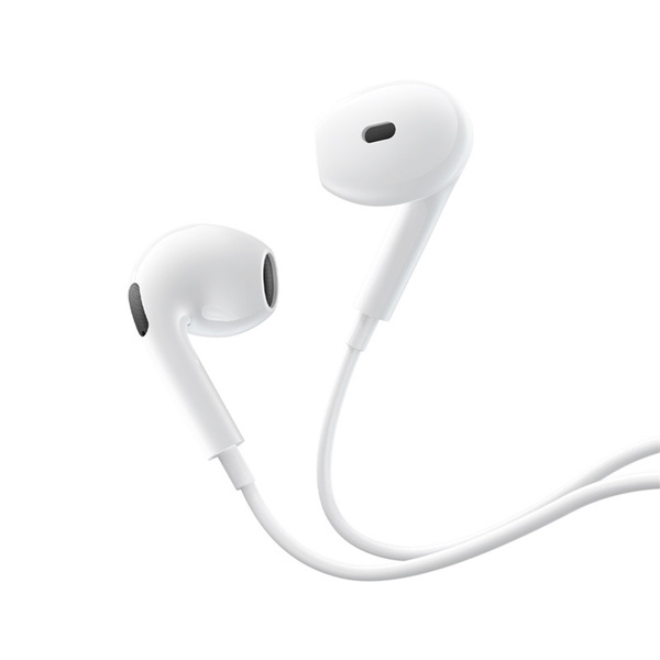 Baseus Encok HZ19 drátová sluchátka do uší s mikrofonem mini jack 3.5 mm bílá