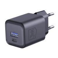 3mk Síťová nabíječka 33W – Hyper GaN Charger PD QC 4.0 PPS USB-C + USB-A černá