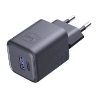 3mk Síťová nabíječka 33W – Hyper GaN Charger PD QC 4.0 PPS USB-C + USB-A černá