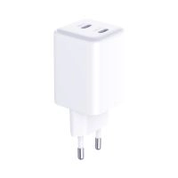 3mk Síťová nabíječka 45W – Hyper GaN Charger PD QC 4.0 PPS 2× USB-C bílá