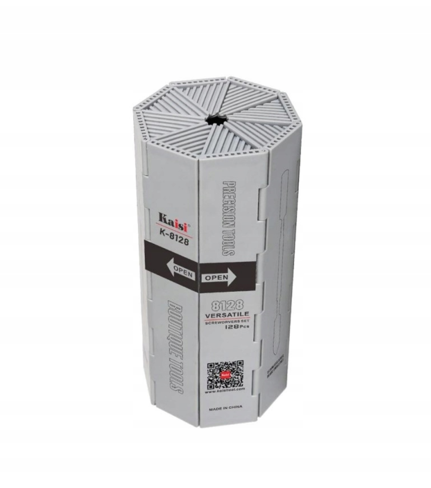 KAISI K-8128 profesionální sada přesných šroubováků 128 v1 v boxu ocel S2 60HRC