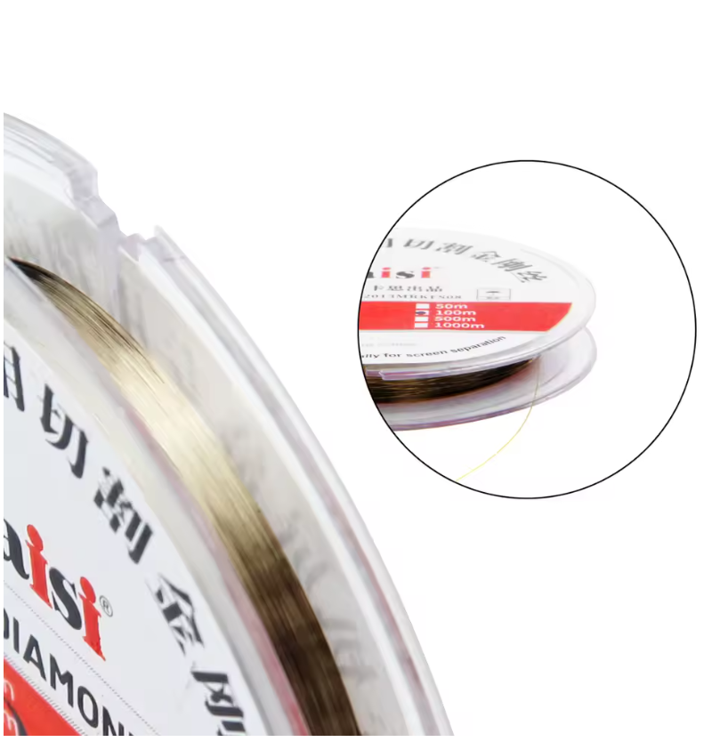 Linka/žilka pro oddělení LCD od skla - molybdenový drát 0,06mm Kaisi 100m