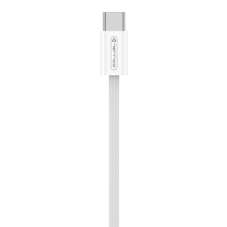 JELLICO IP15 USB-C / USB-C kabel 60W 2m bílý nylonový oplet