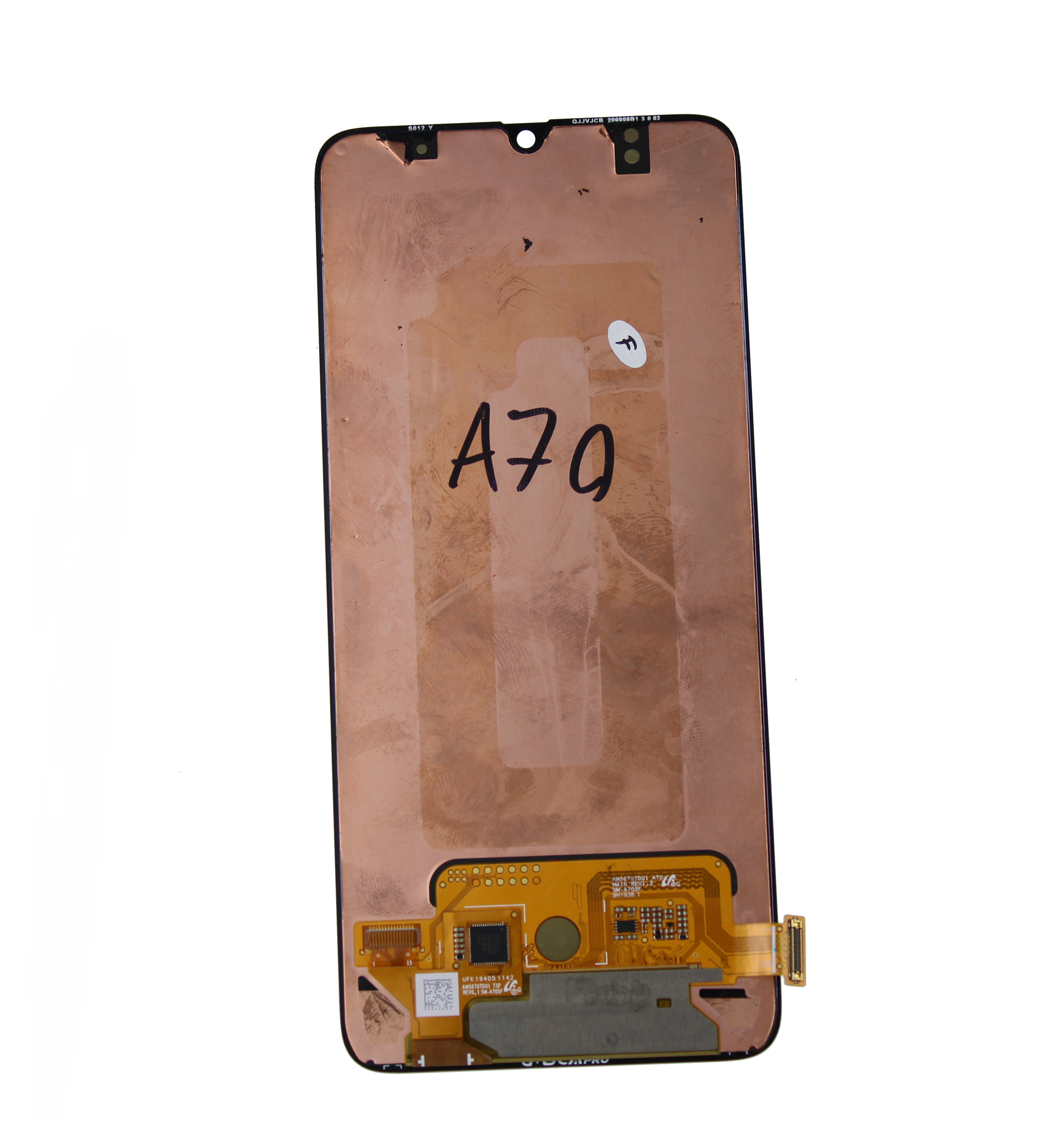 Originál LCD + Dotyková vrstva Samsung Galaxy A70 SM-A705 černá bez rámečku - repasovaný díl vyměněné sklíčko