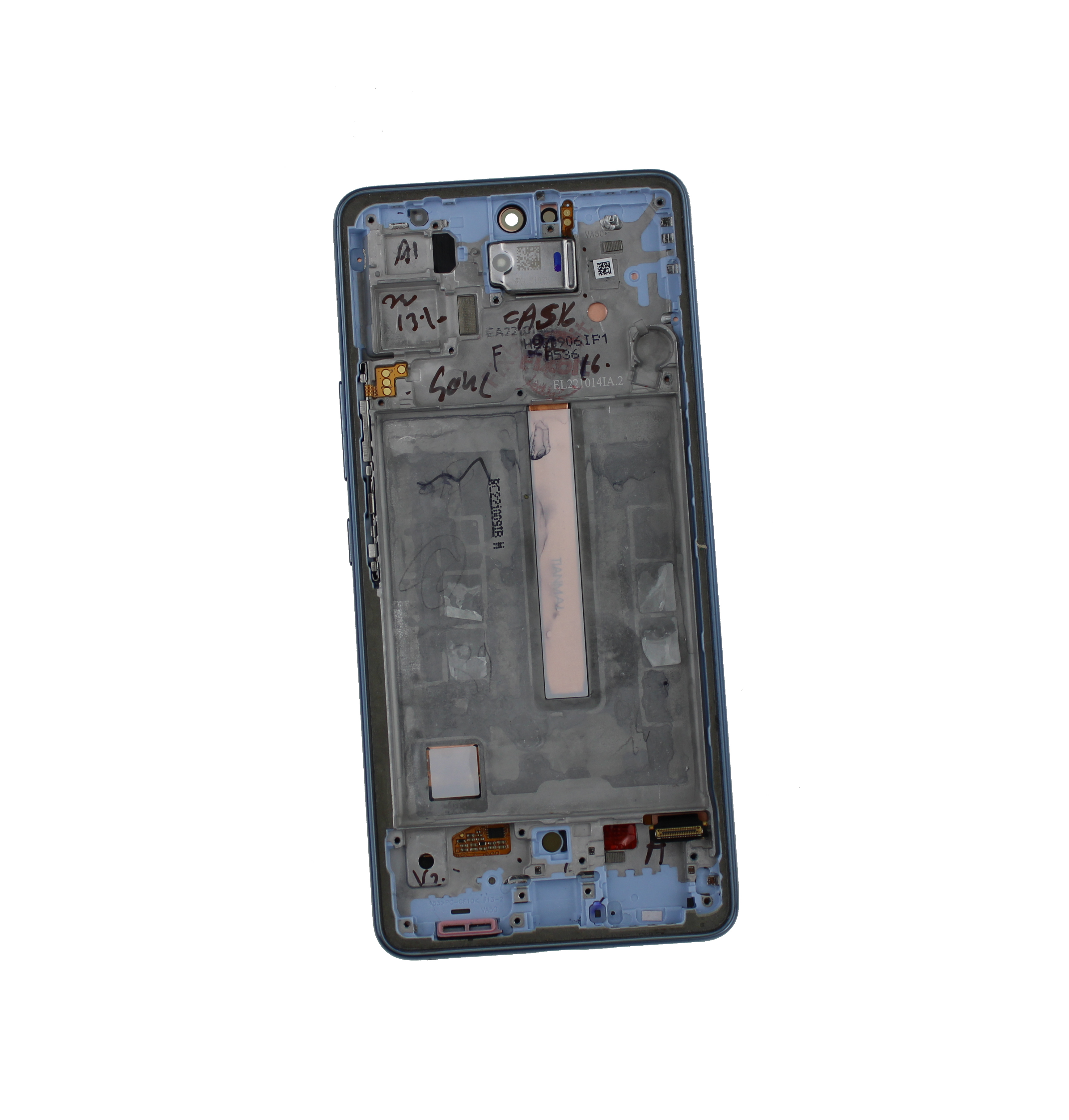 Originál LCD + Dotyková vrstva Samsung Galaxy A53 5G SM-A536 modrý - demontovaný díl - vypálení LCD B