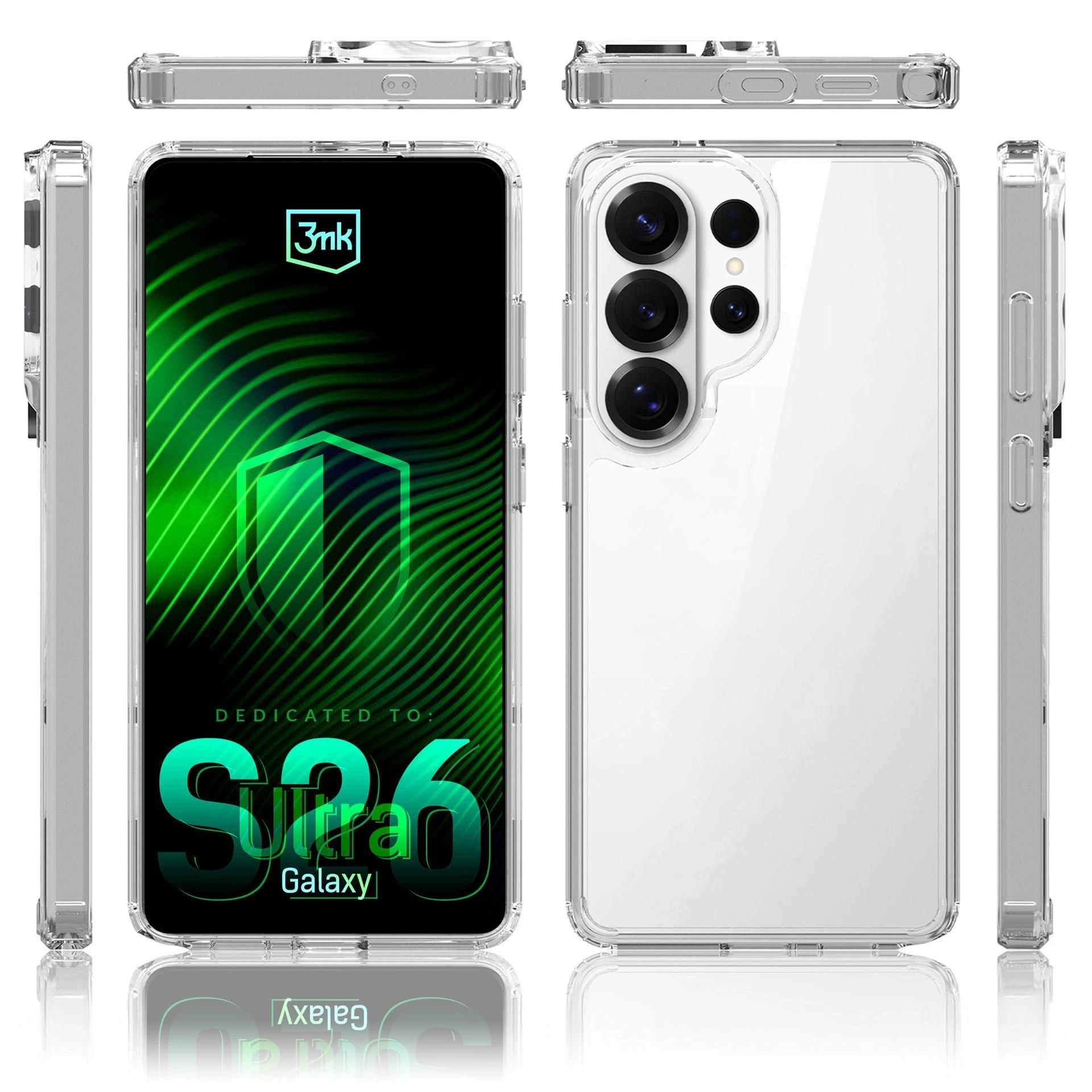 3MK Obal Samsung Galaxy S26 Ultra All-Safe Armor Case transparentní