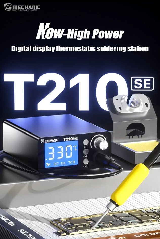 MECHANIC T210 SE inteligentní digitální termostatická pájecí stanice