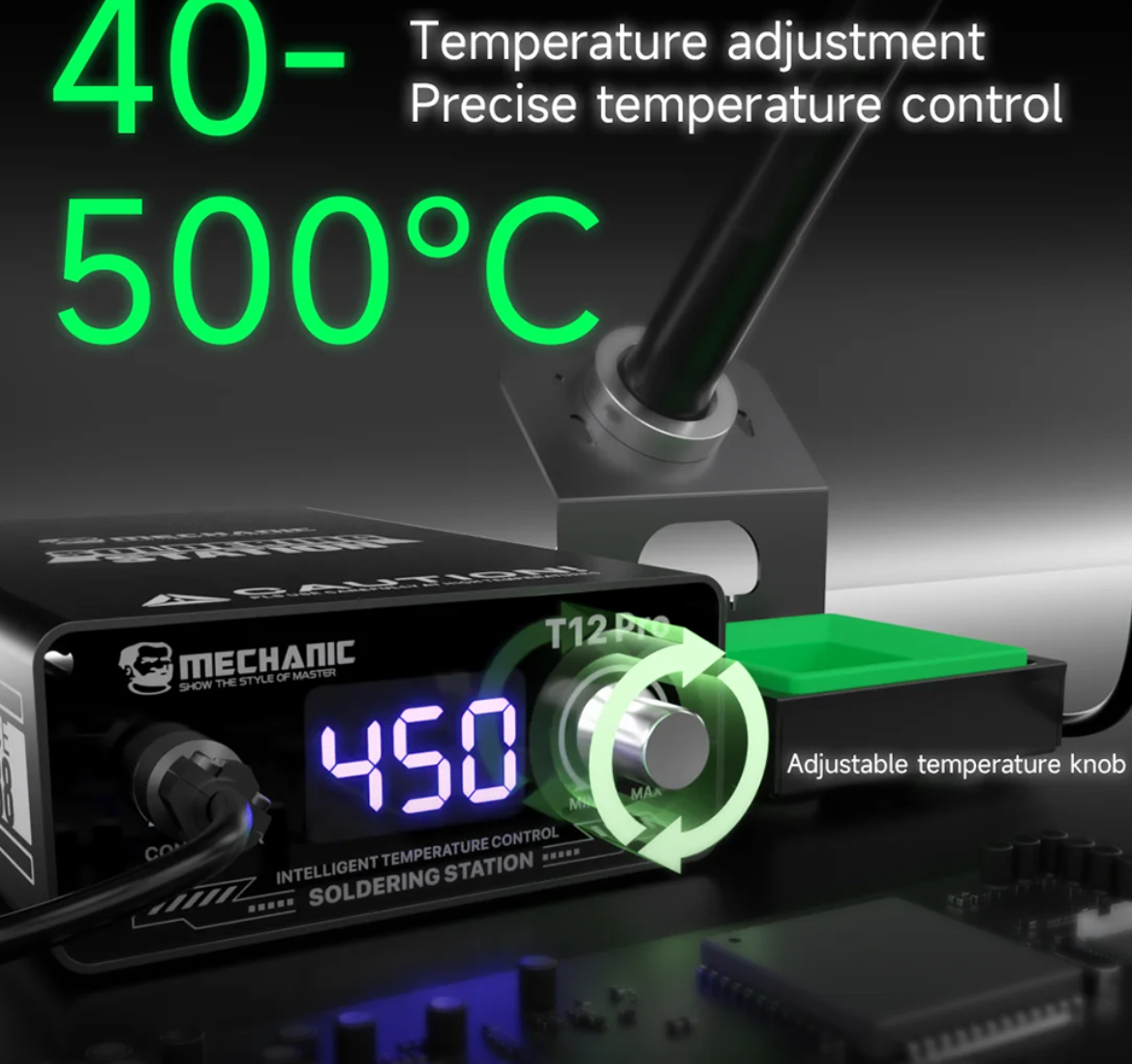 MECHANIC T12 Pro inteligentní digitální termostatická pájecí stanice