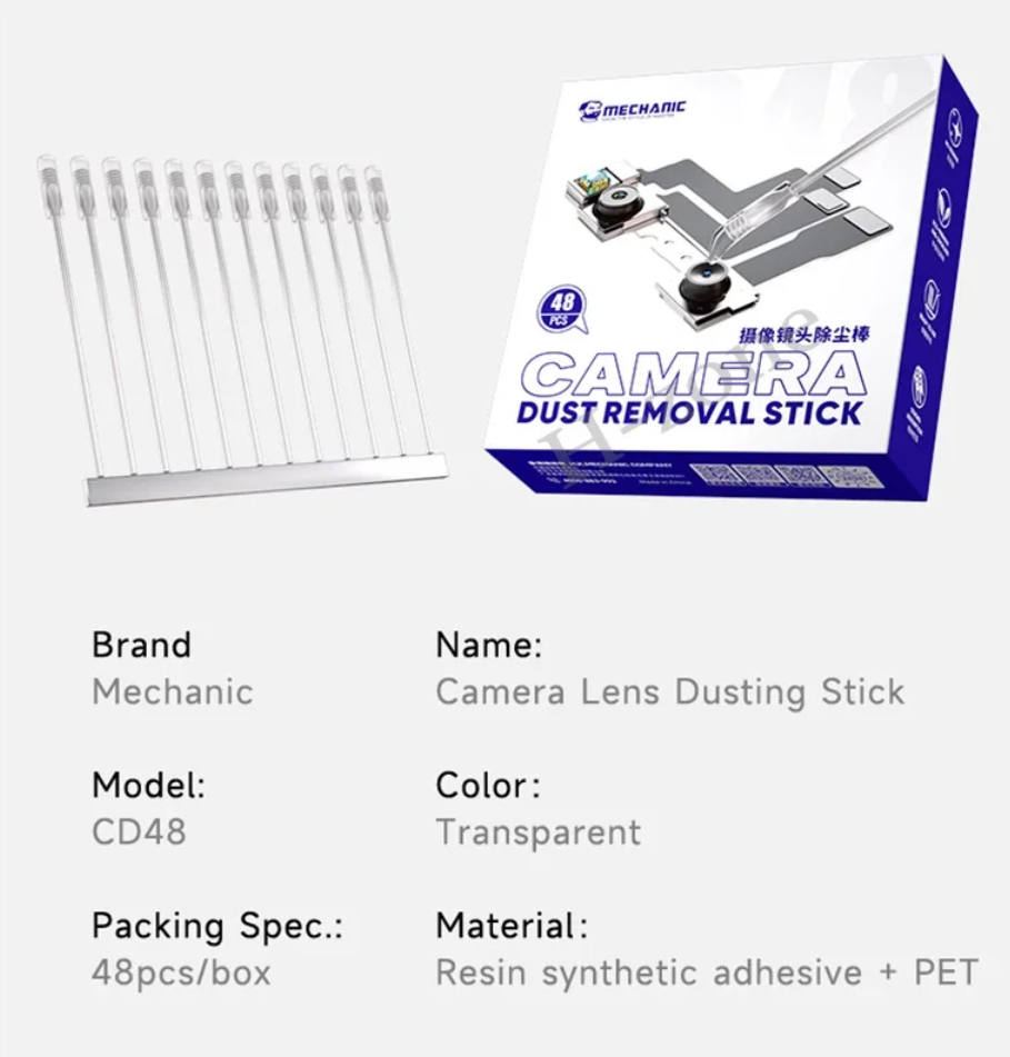 MECHANIC CD48 gelové tyčinky pro čištění čoček fotoaparátu 48 ks - syntetický pryskyřičný gel
