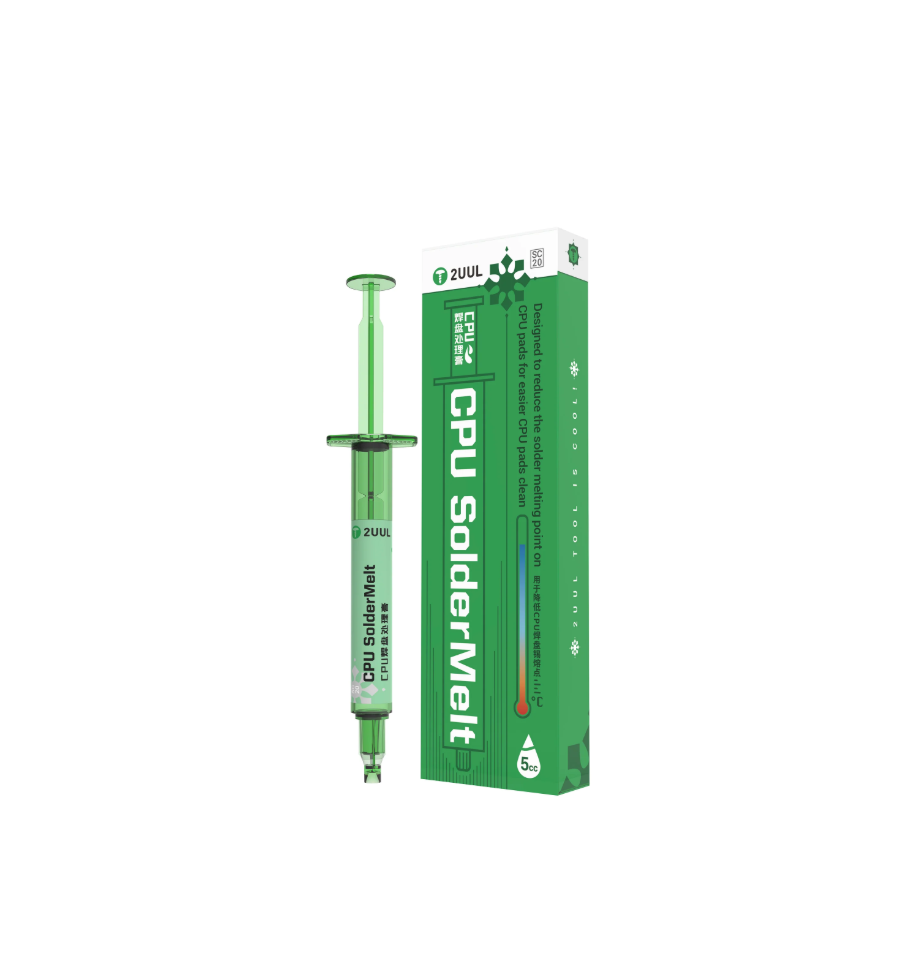2UUL SolderMelt SC20 Tavidlo pro snadnější čištění pájecích plošek CPU - 2x jehla