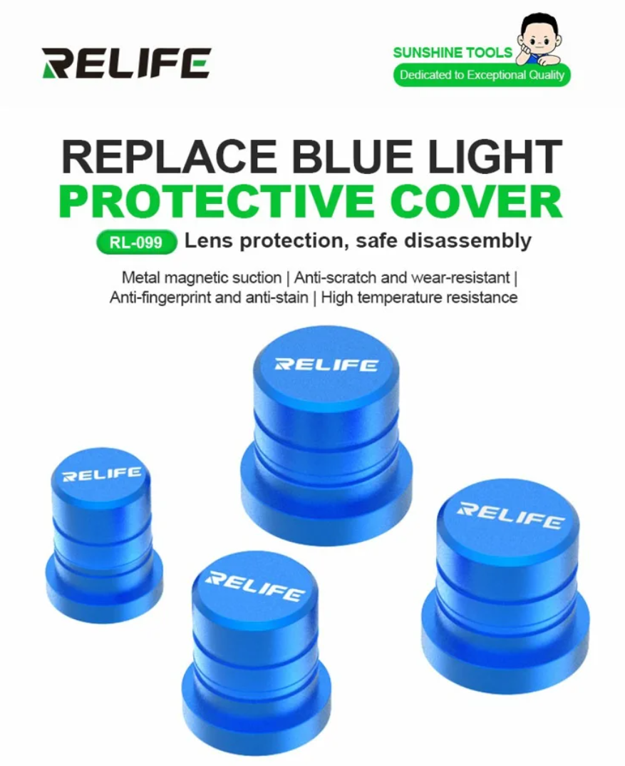 RELIFE RL-099 Profesionální sada ochranných krytů pro bezpečnou demontáž objektivů fotoaparátů pro smartphony 4 ks