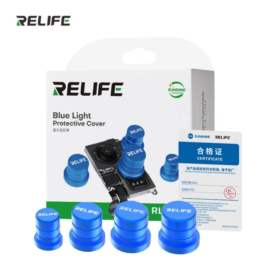 RELIFE RL-099 Profesionální sada ochranných krytů pro bezpečnou demontáž objektivů fotoaparátů pro smartphony 4 ks