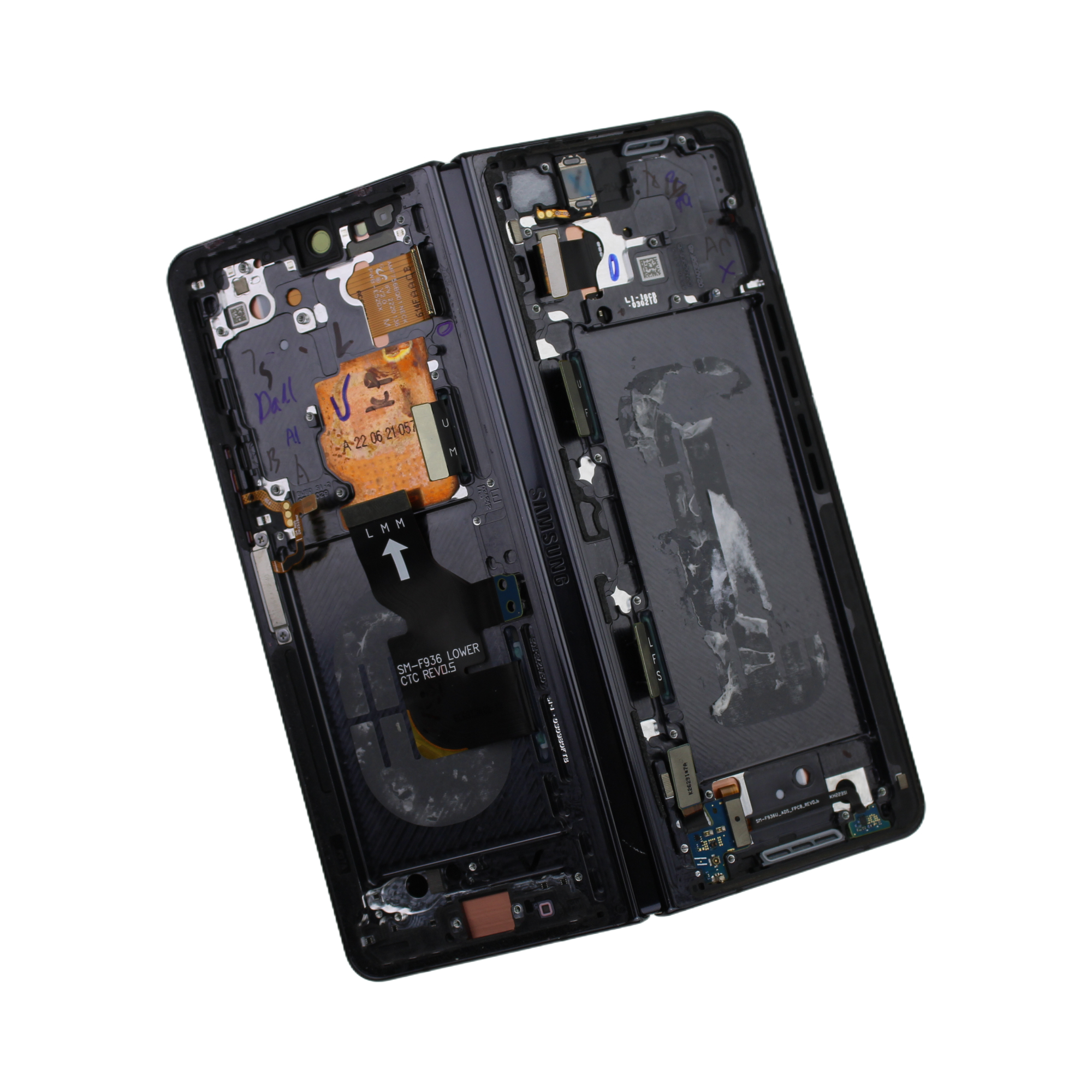 Originál LCD + Dotyková vrstva Samsung Galaxy Z Fold 4 SM-F936 černá - demontovaný díl