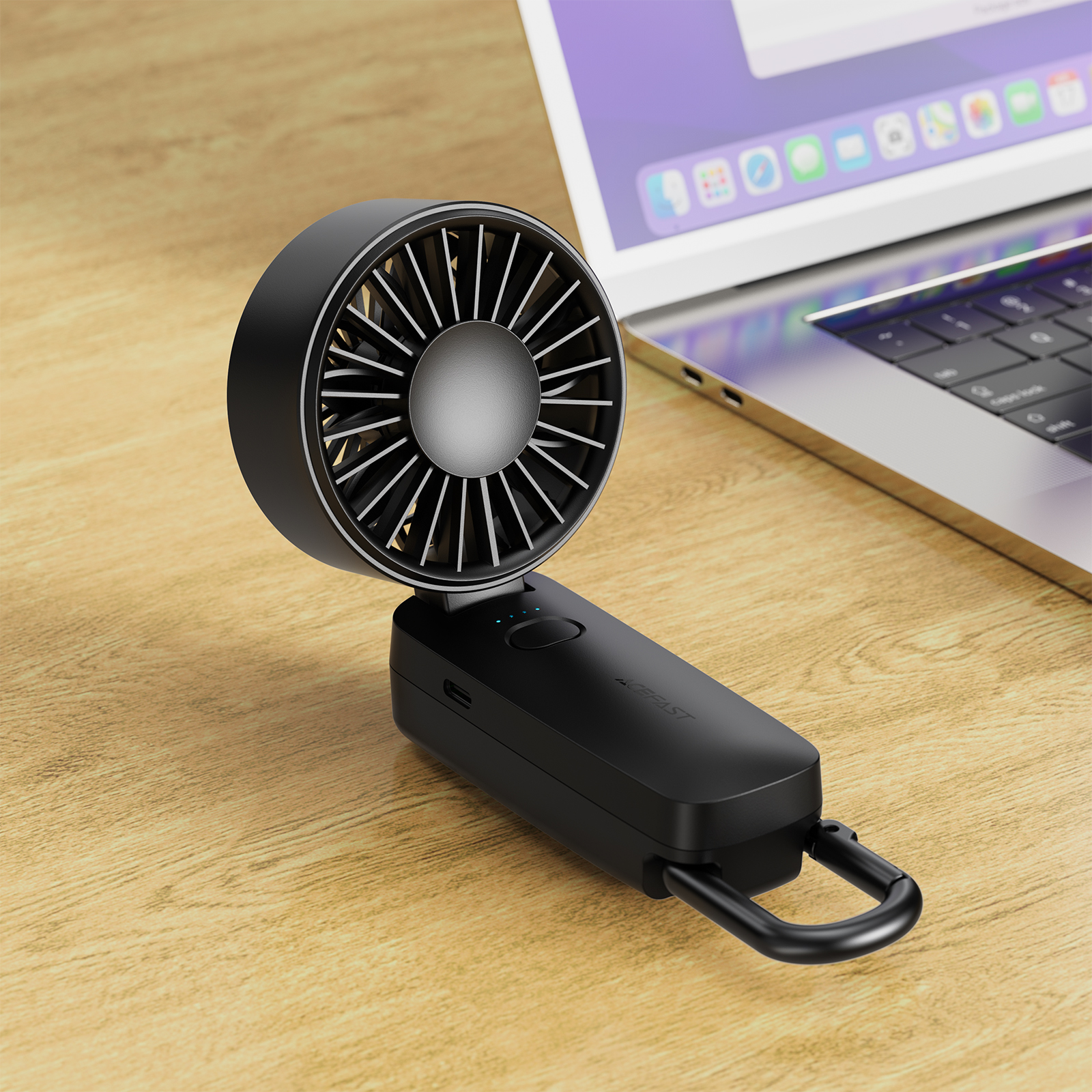 Acefast YF2 Přenosný ventilátor skládací ruční foukač 1800 mAh 6400 ot./min