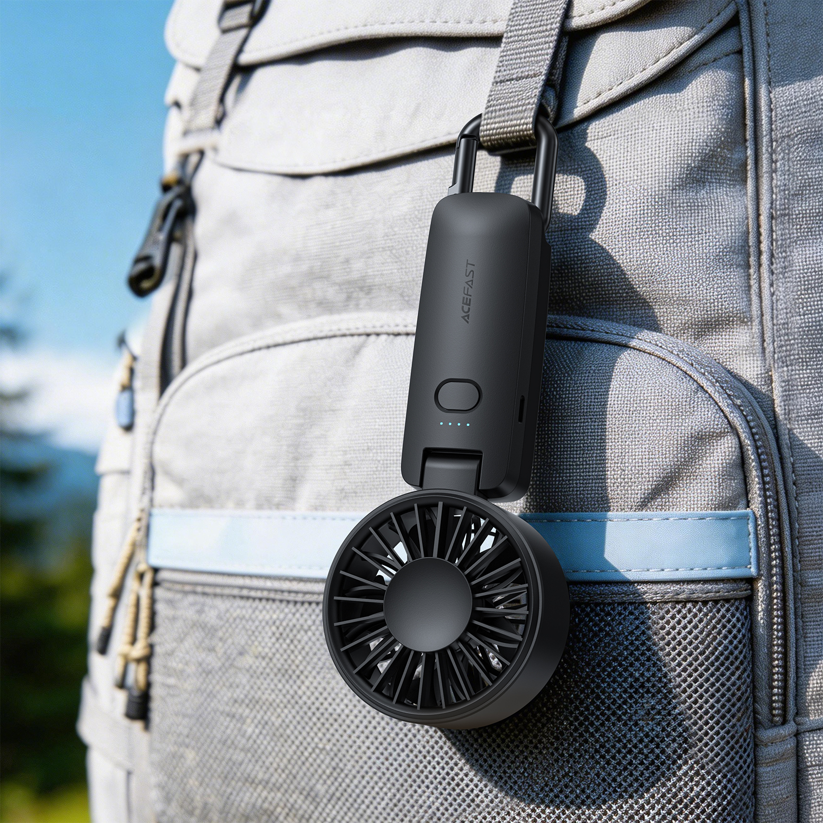 Acefast YF2 Přenosný ventilátor skládací ruční foukač 1800 mAh 6400 ot./min