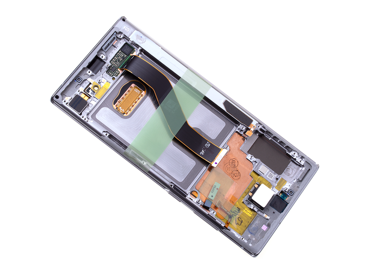 Originál LCD + Dotyková vrstva Samsung Galaxy Note 10 Plus SM-N975 stříbrná - demontovaný dil