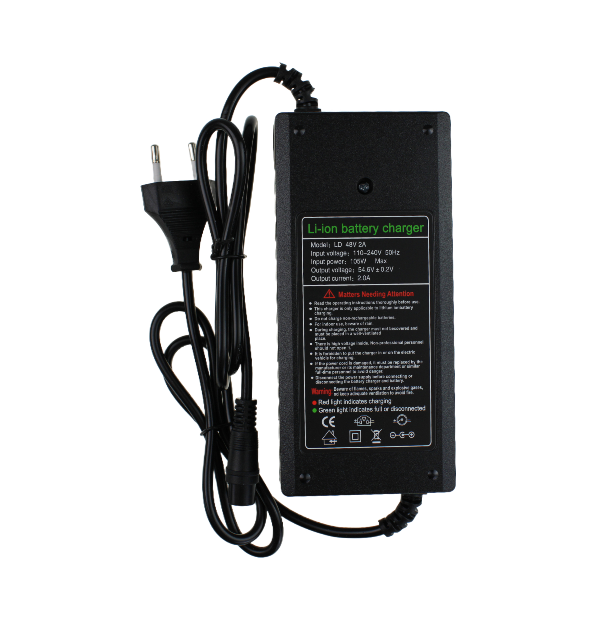 Nabíječka napájecí zdroj 54,6V 2A GX16 3 pin pro elektrické koloběžky Kugoo M4