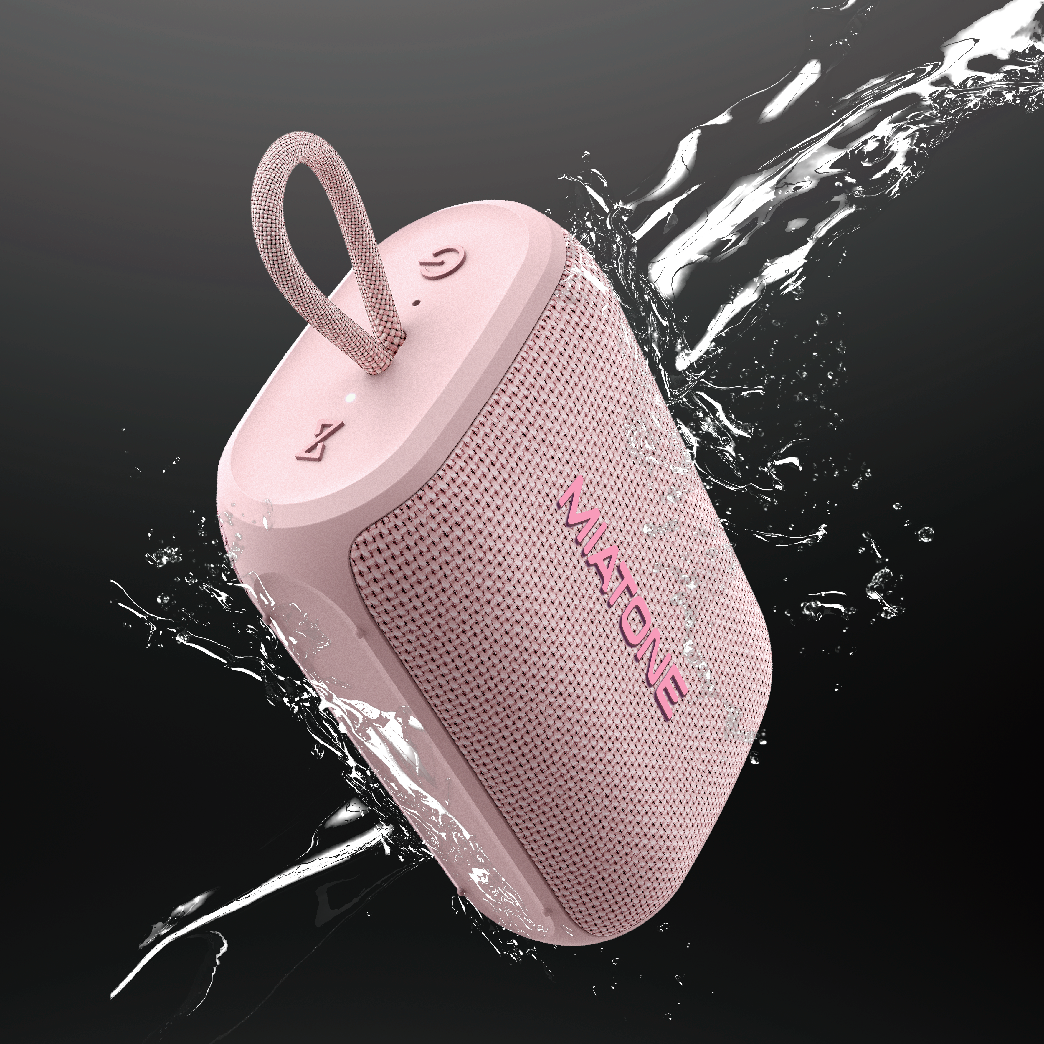 Miatone VibePocket – voděodolný Bluetooth reproduktor IPX7 6 W s TWS růžový