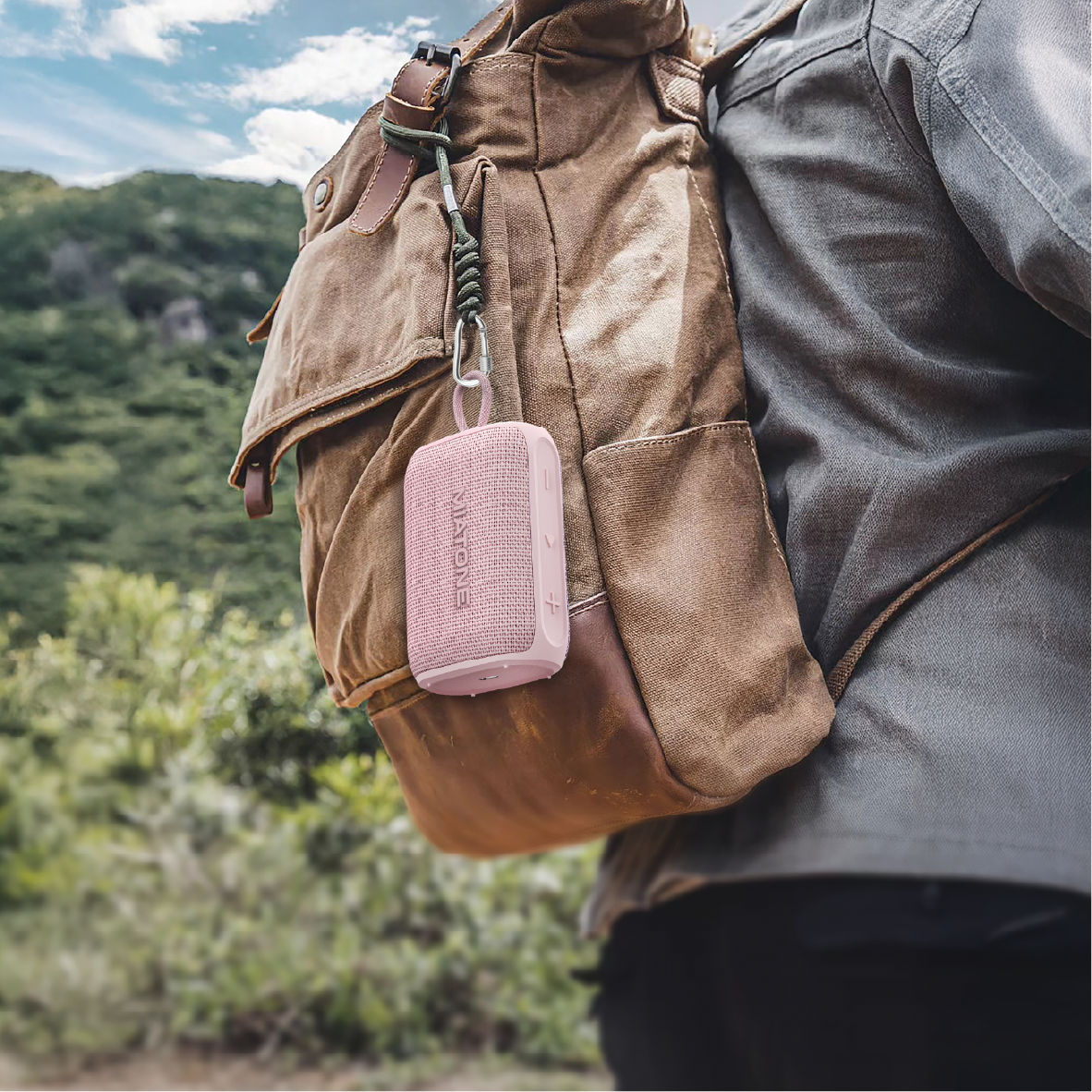 Miatone VibePocket – voděodolný Bluetooth reproduktor IPX7 6 W s TWS růžový