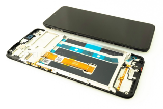 Originál LCD + Dotyková vrstva Oppo A15 CPH2185 - Oppo A15s CPH2179 černá